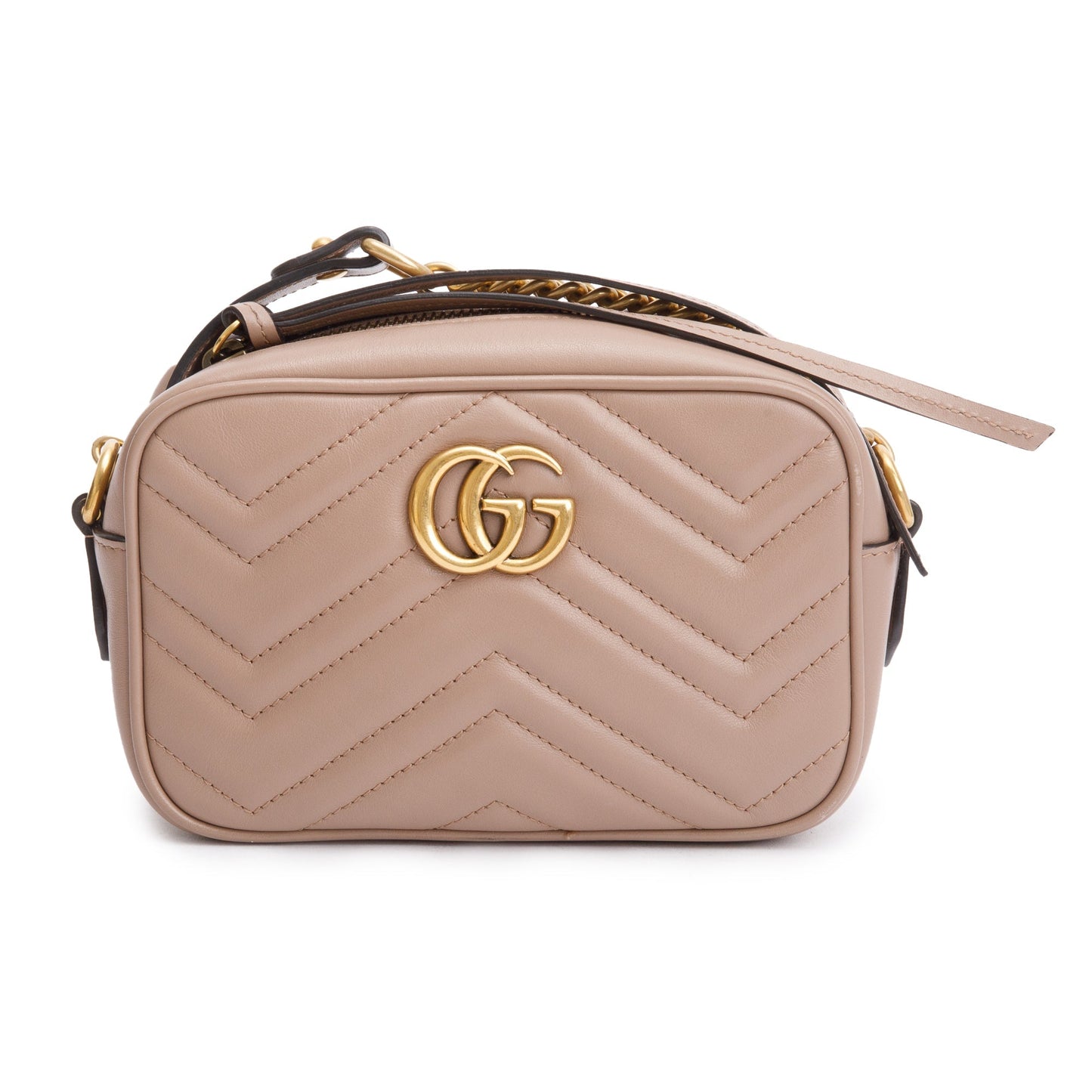 Gucci Beige  GG Marmont Matelasse Mini Shoulder Bag