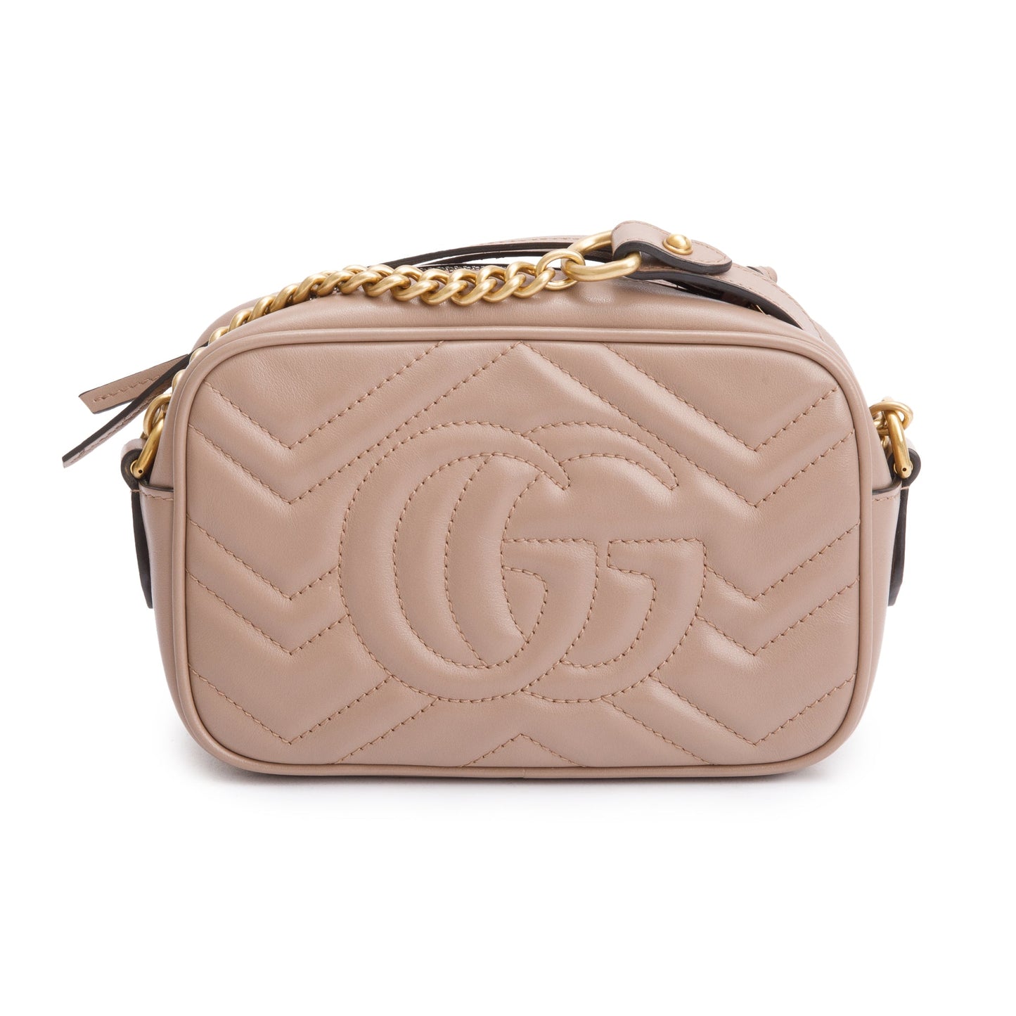 Gucci Beige  GG Marmont Matelasse Mini Shoulder Bag