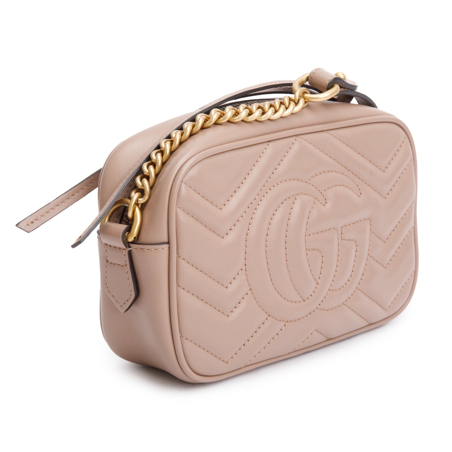 Gucci Beige  GG Marmont Matelasse Mini Shoulder Bag
