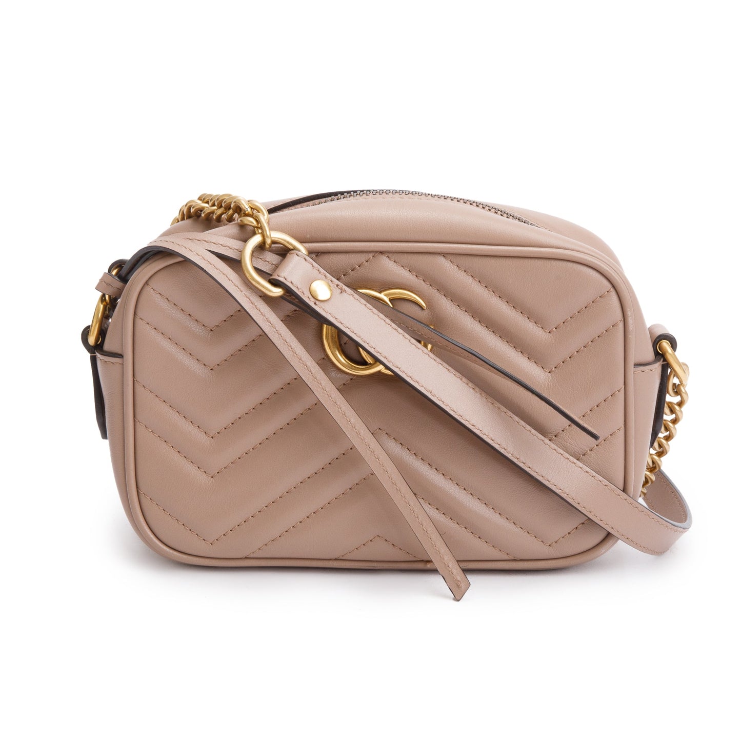 Gucci Beige  GG Marmont Matelasse Mini Shoulder Bag