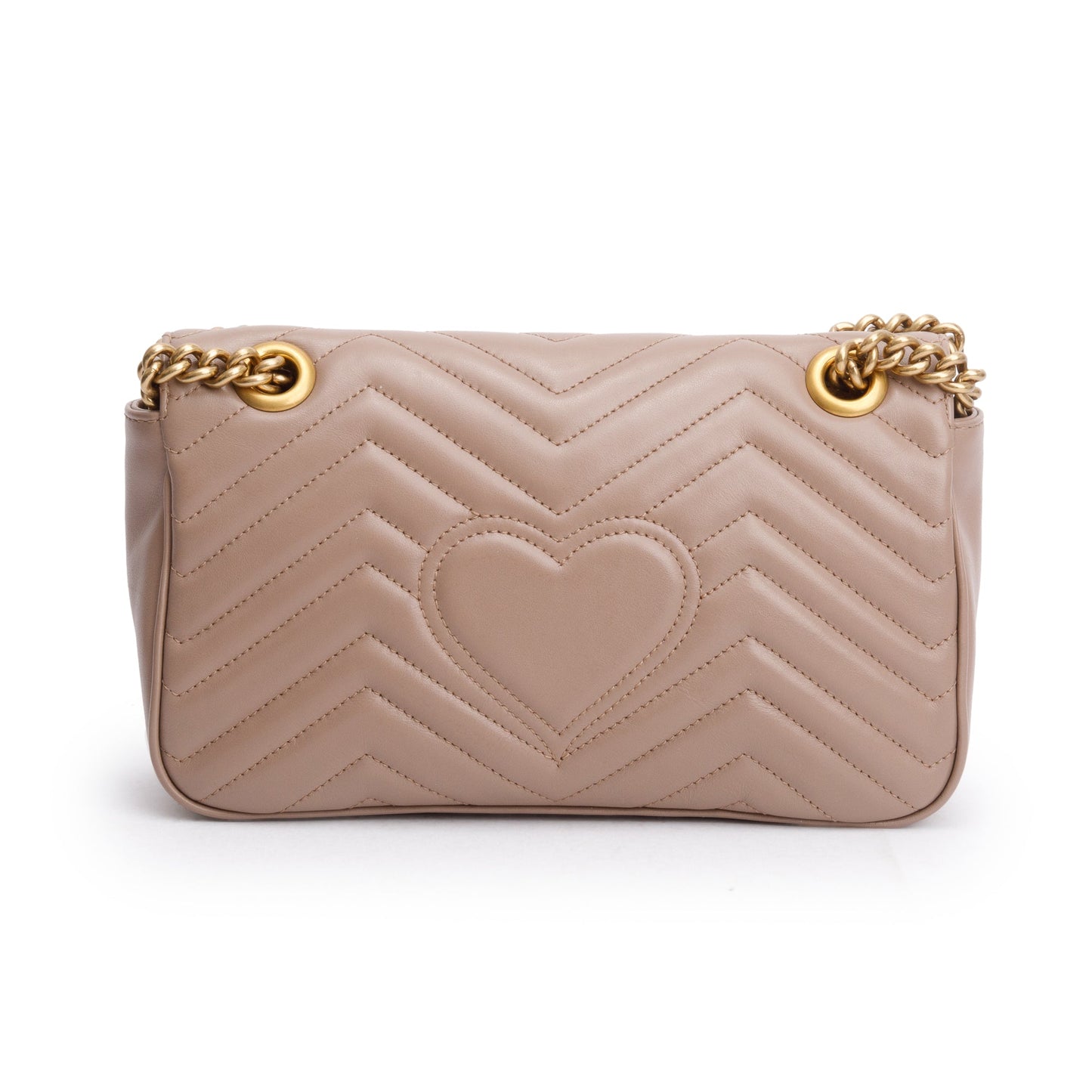 Gucci Beige GG Marmont Matelasse Small Shoulder Bag