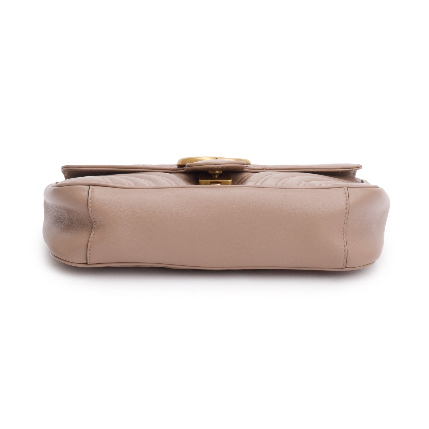 Gucci Beige GG Marmont Matelasse Small Shoulder Bag