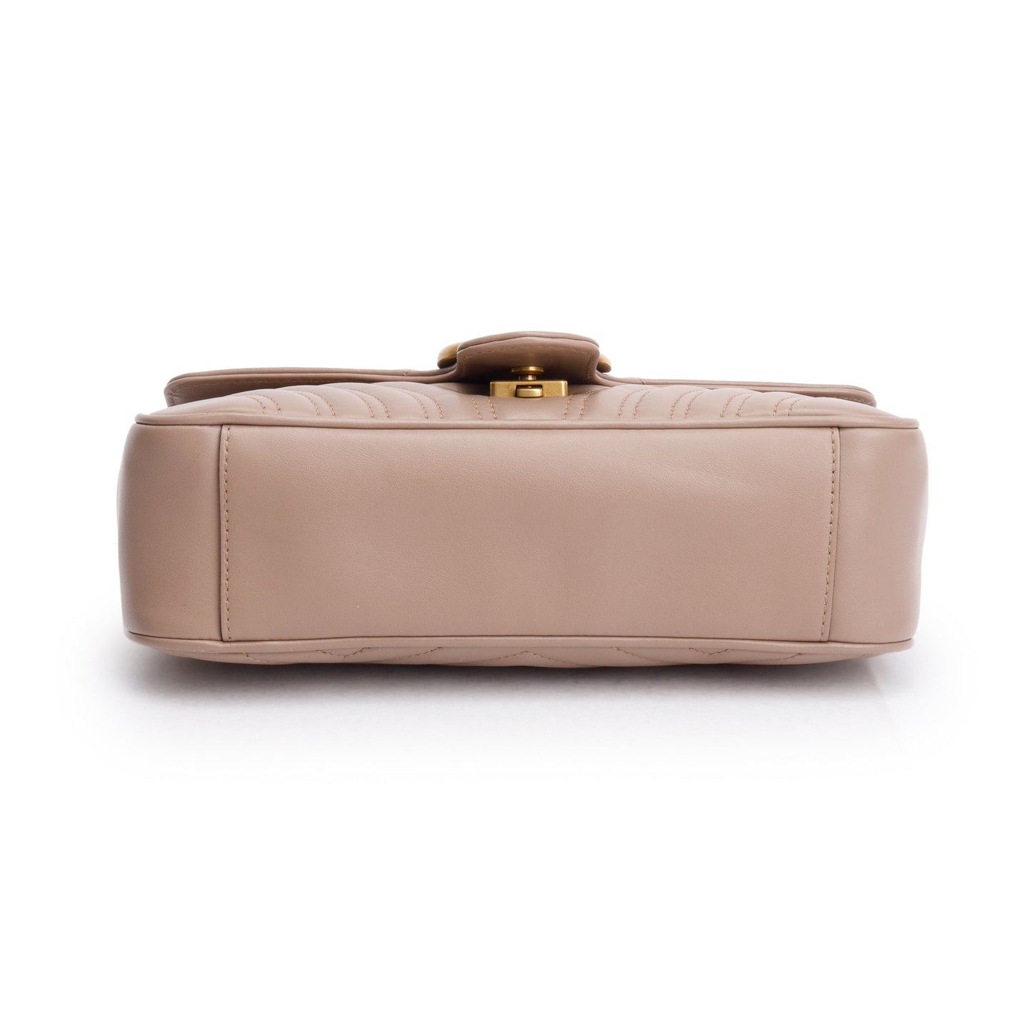 Gucci Beige GG Marmont Matelasse Small Shoulder Bag