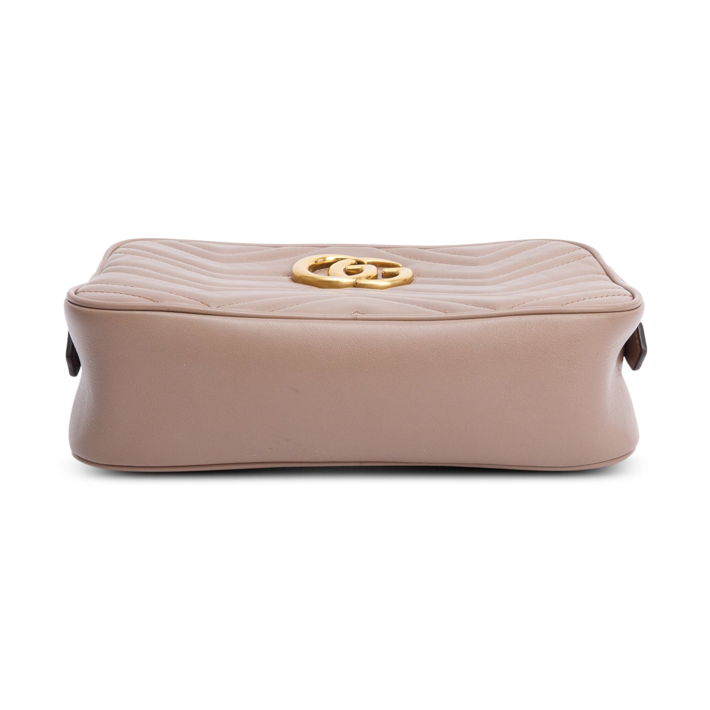 Gucci Beige GG Marmont Matelasse Small Shoulder Bag