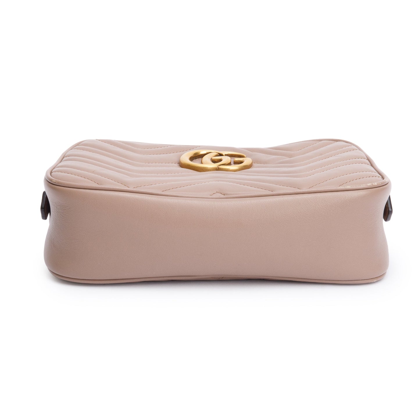 Gucci Beige GG Marmont Matelasse Small Shoulder Bag