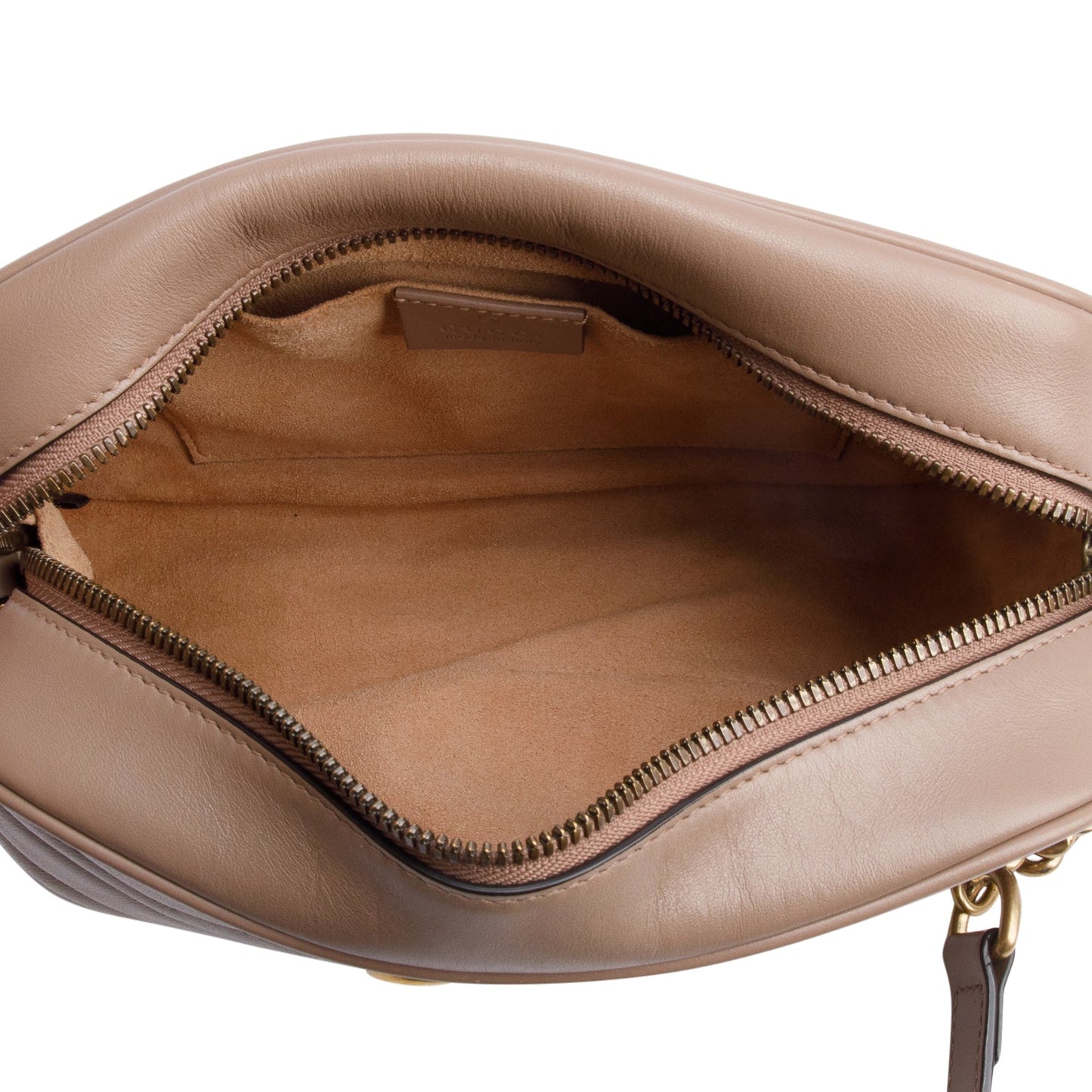 Gucci Beige GG Marmont Matelasse Small Shoulder Bag
