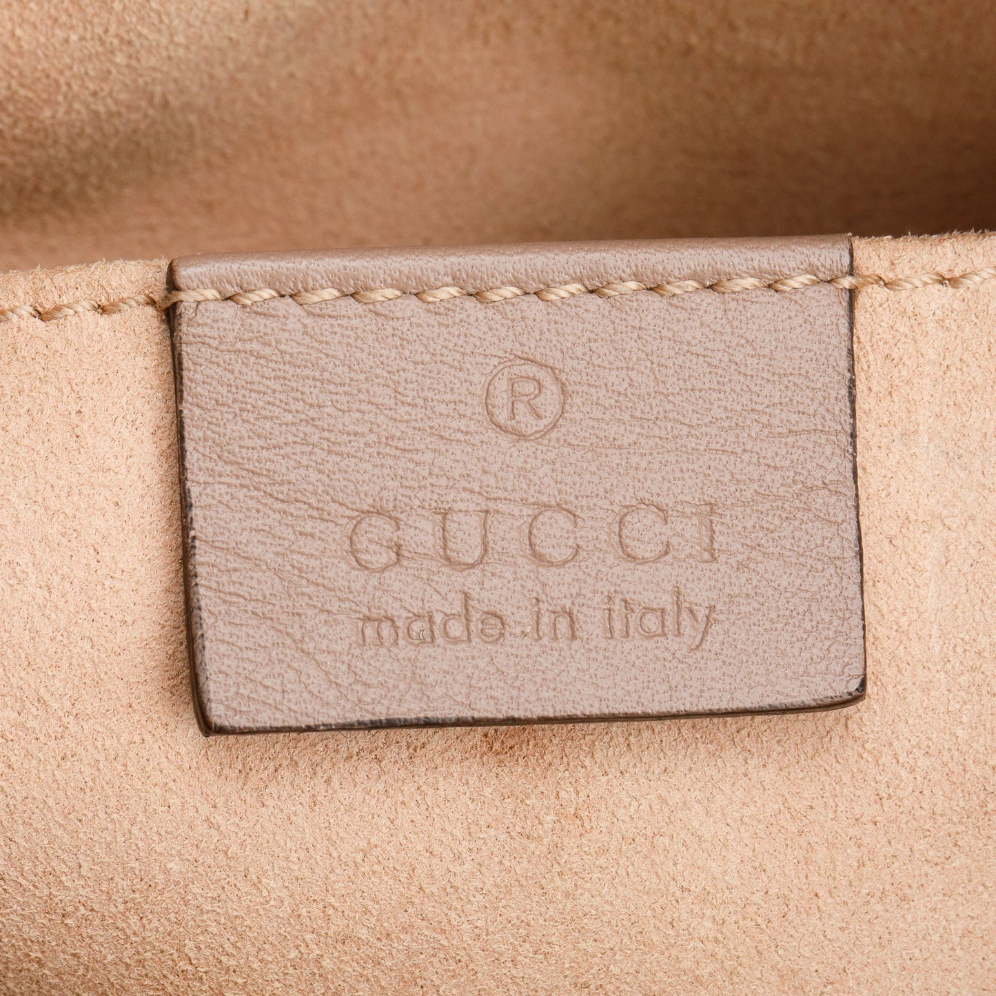 Gucci Beige GG Marmont Pearly GG Small Shoulder Bag