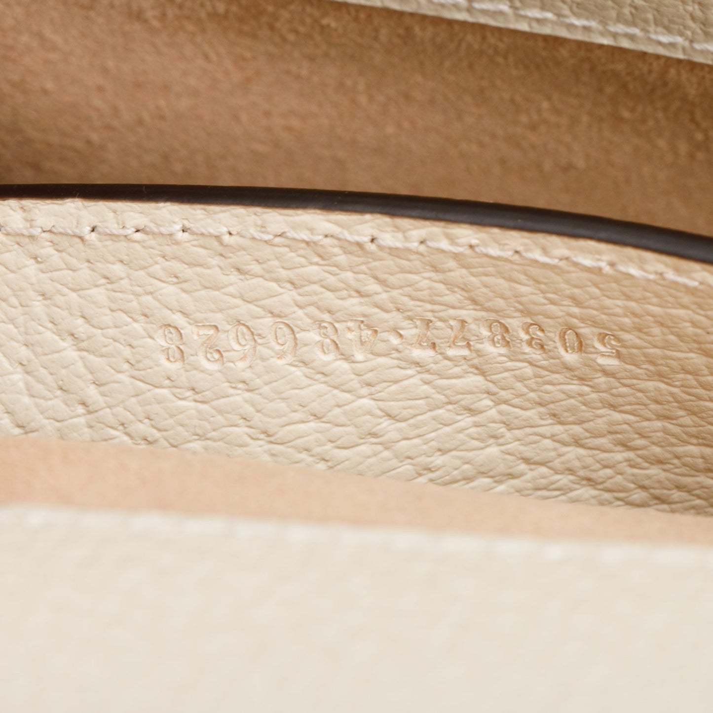 Gucci Beige GG Supreme White Leather Ophidia GG Small Shoulder Bag