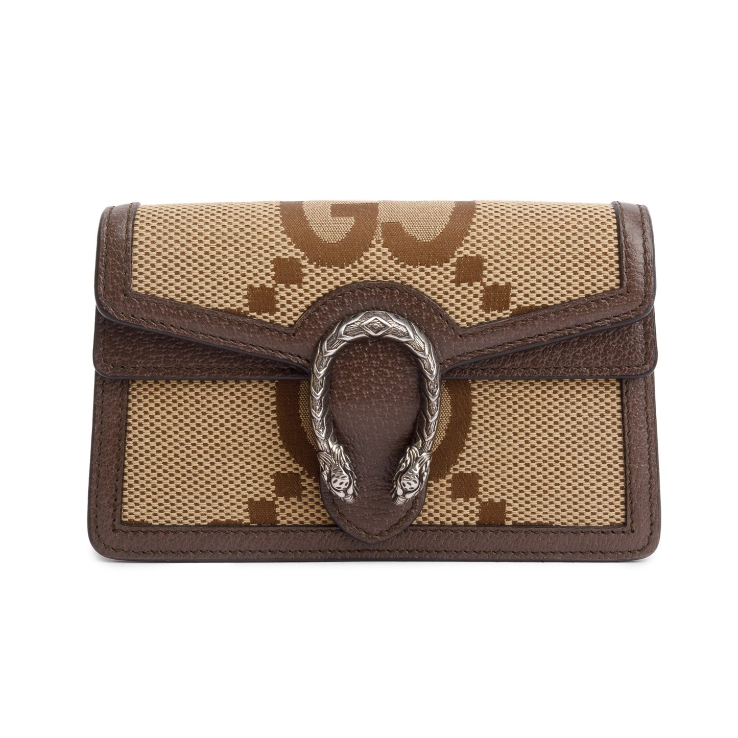Gucci Beige Jumbo GG Canvas Dionysus Super Mini Bag