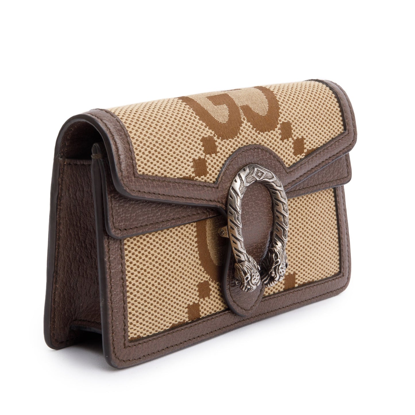 Gucci Beige Jumbo GG Canvas Dionysus Super Mini Bag