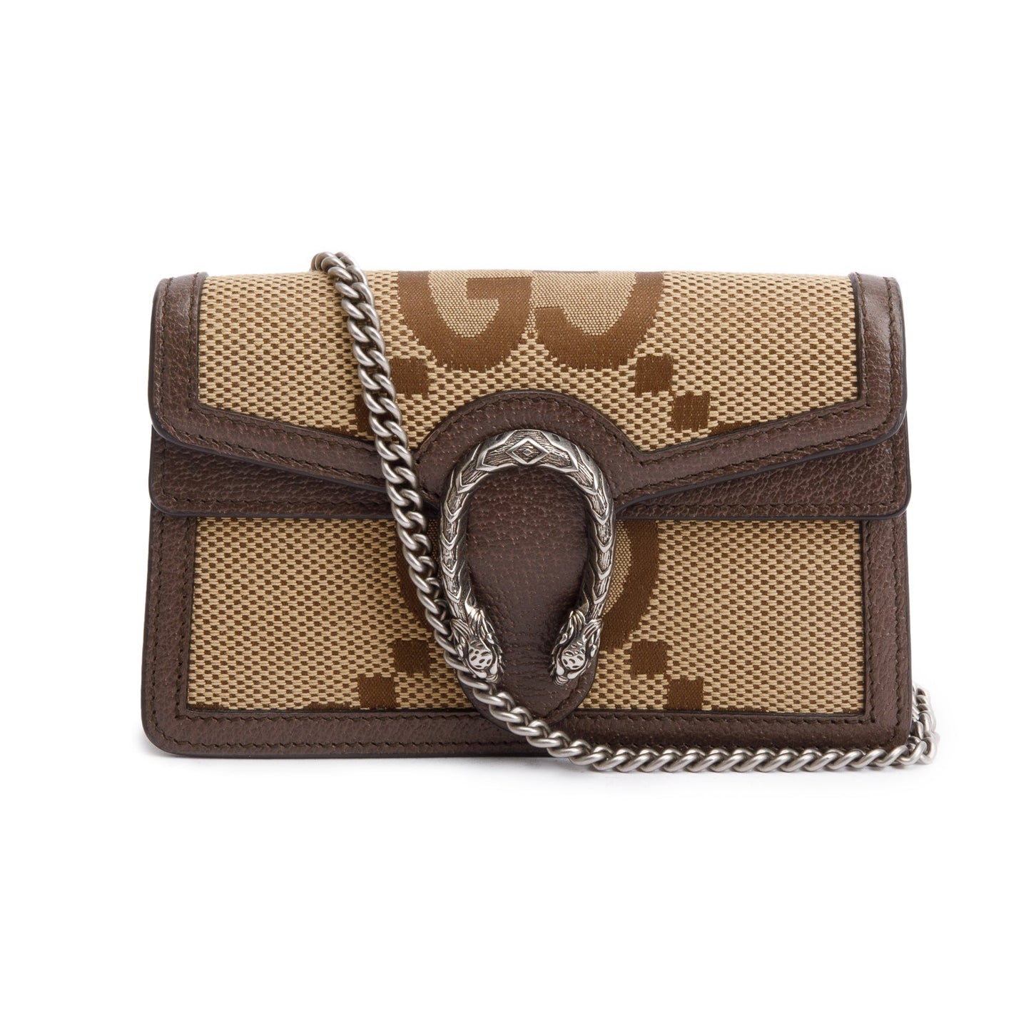 Gucci Beige Jumbo GG Canvas Dionysus Super Mini Bag