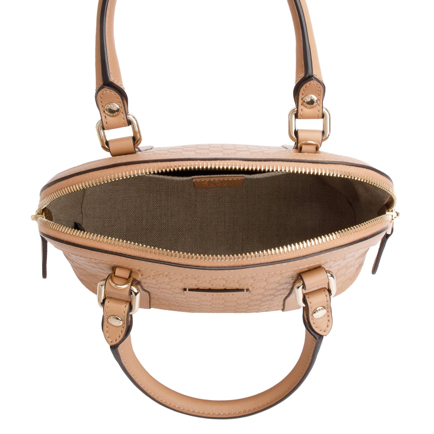 Gucci Beige Microguccissima Leather Mini Dome Bag