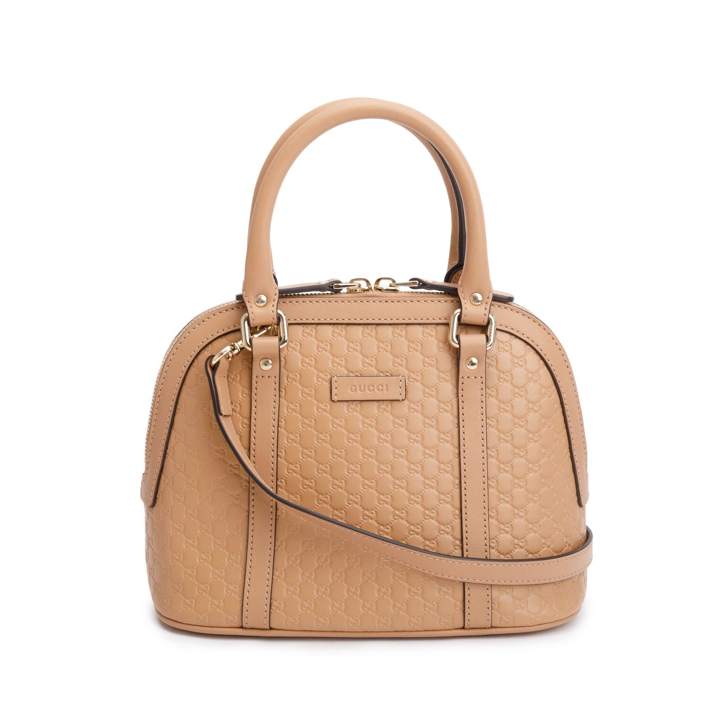 Gucci Beige Microguccissima Leather Mini Dome Bag