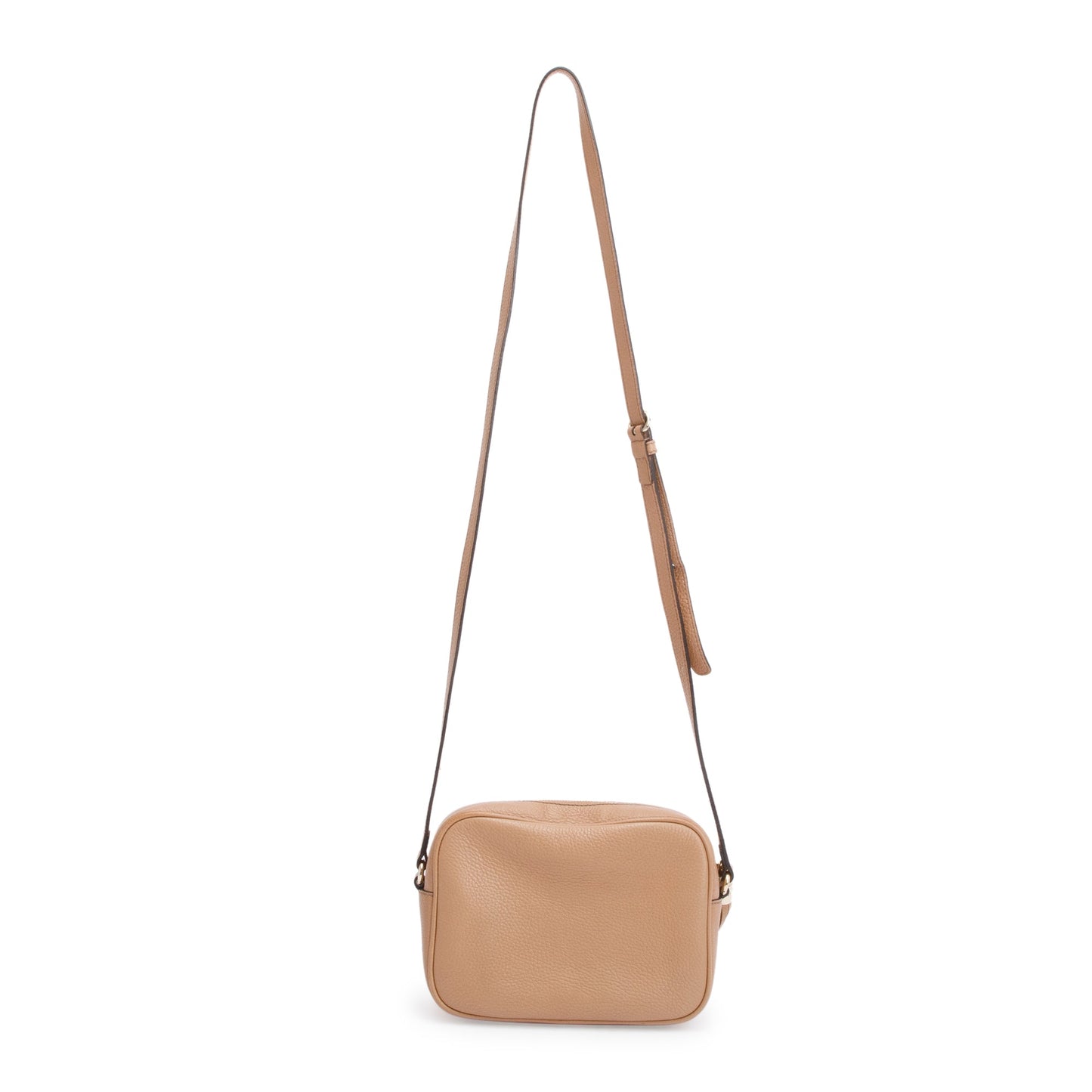 Gucci Beige Pebbled Calfskin Leather Small Soho Disco Bag