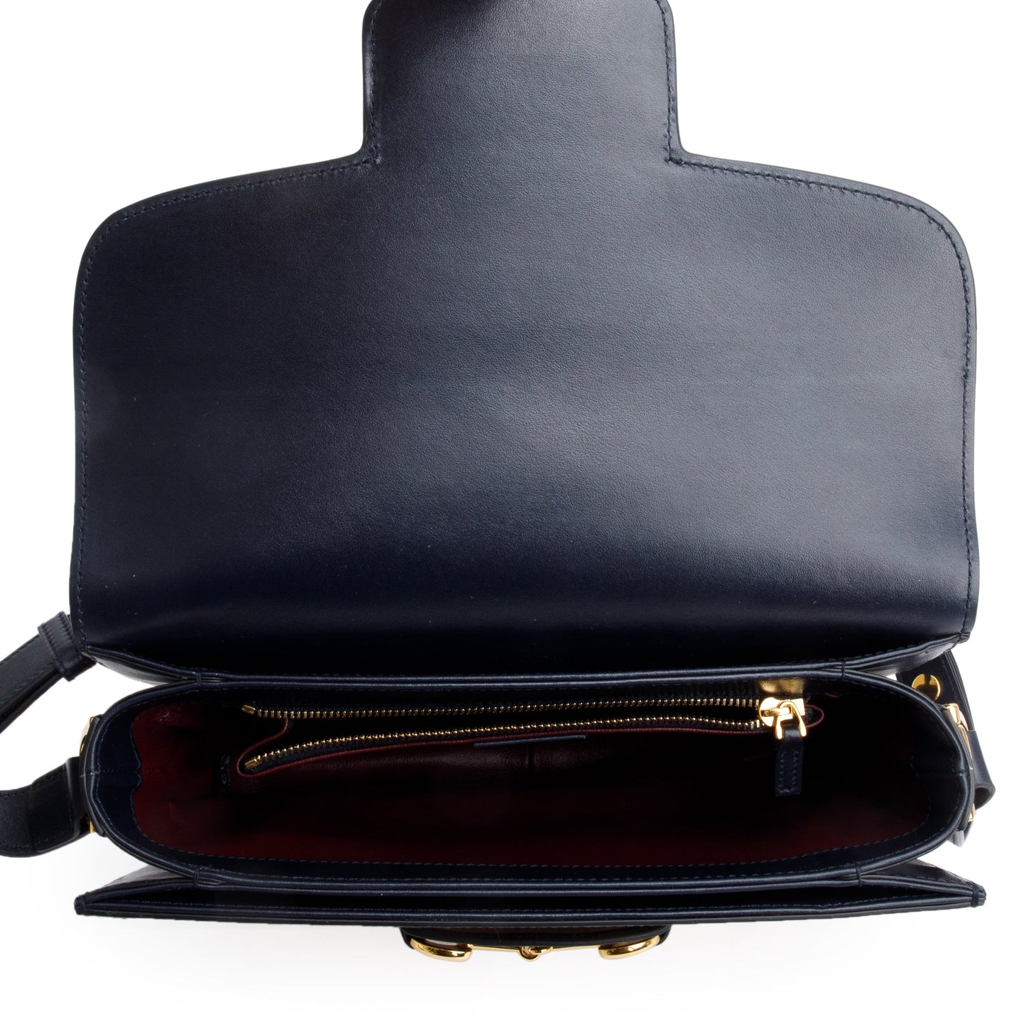 Gucci Beige Vintage Rice Canvas Black Leather Trim Horsebit 1955 Small Shoulder Bag