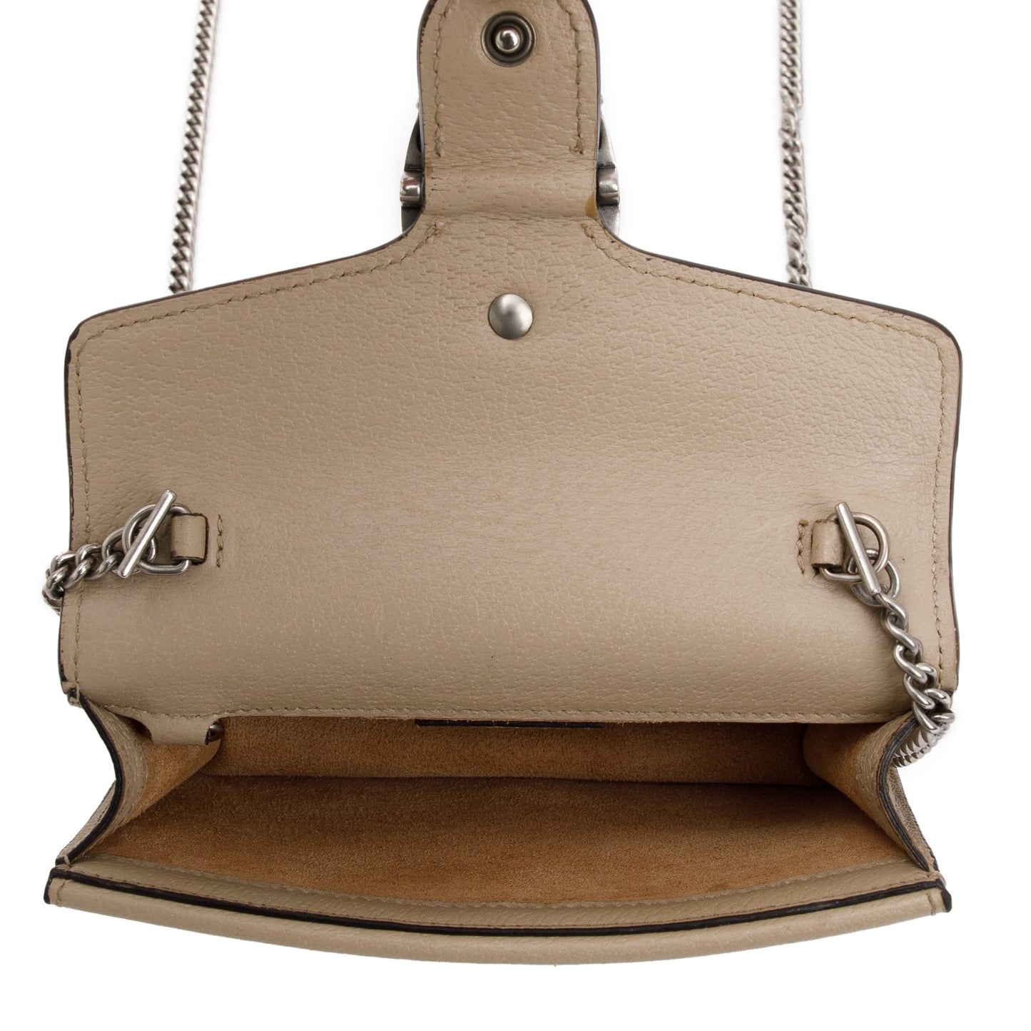 Gucci Beige & White GG Supreme Dionysus Super Mini Bag
