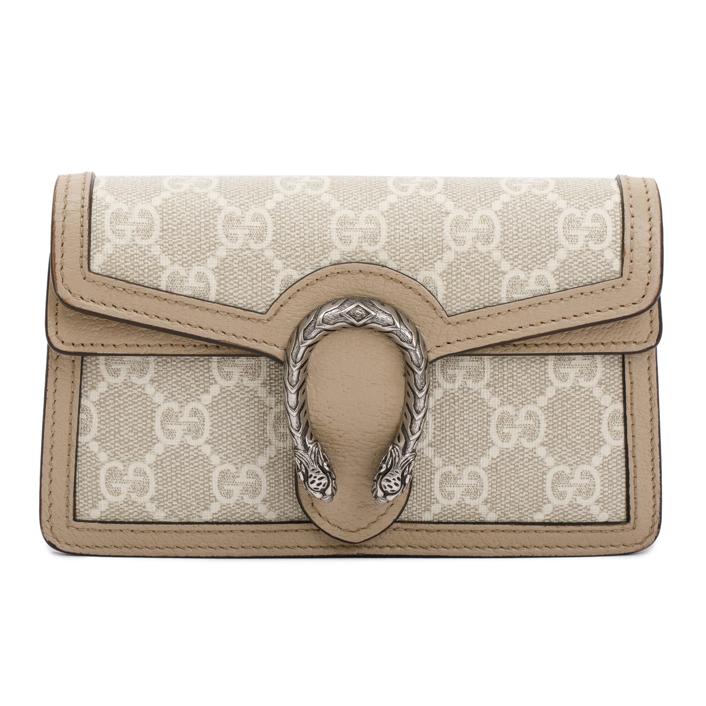 Gucci Beige & White GG Supreme Dionysus Super Mini Bag
