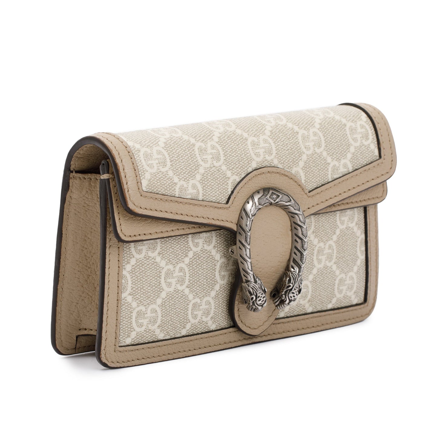 Gucci Beige & White GG Supreme Dionysus Super Mini Bag