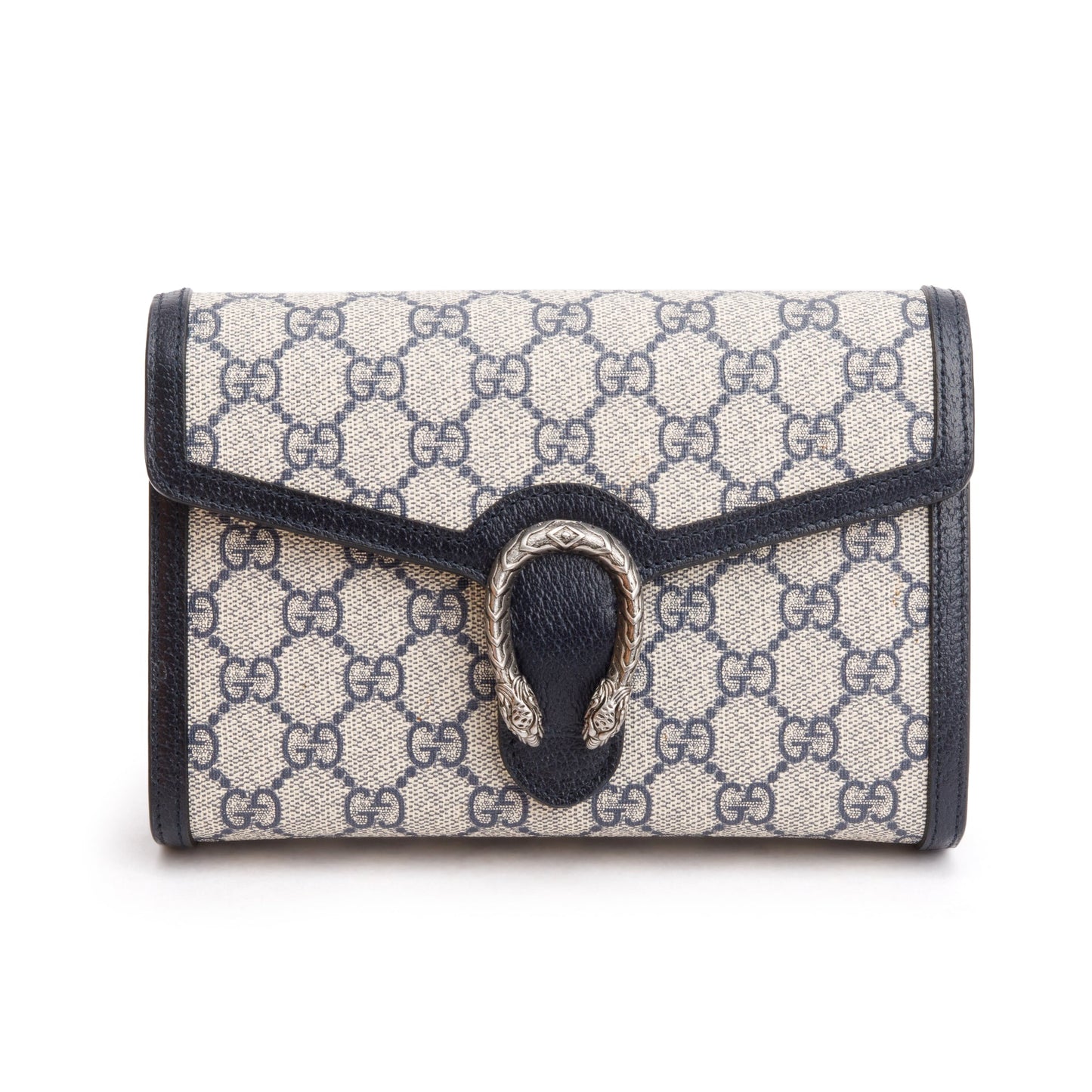 Gucci Beige/Blue Dionysus GG Supreme Wallet on Chain