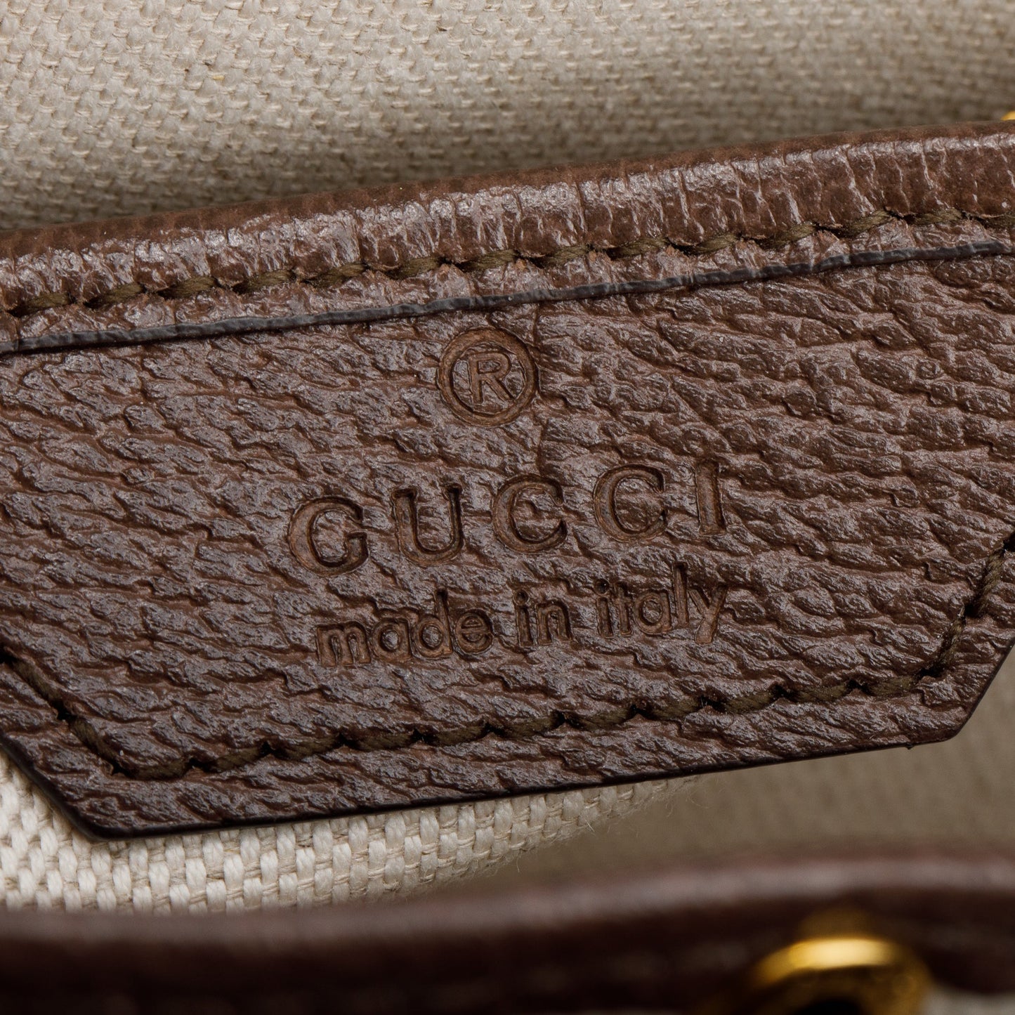 Gucci Beige/Brown Jumbo GG Canvas Bamboo 1947 Small Top Handle Bag