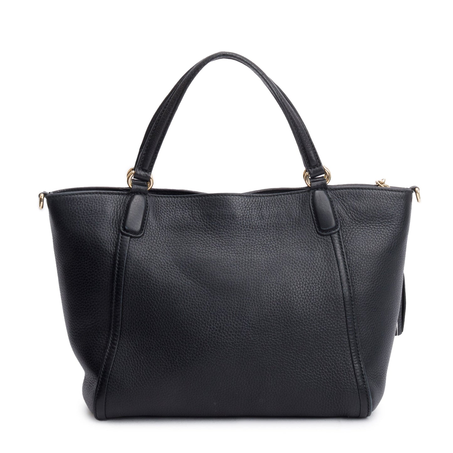 Gucci Black Calfksin Leather Small Soho Cellarius Tote