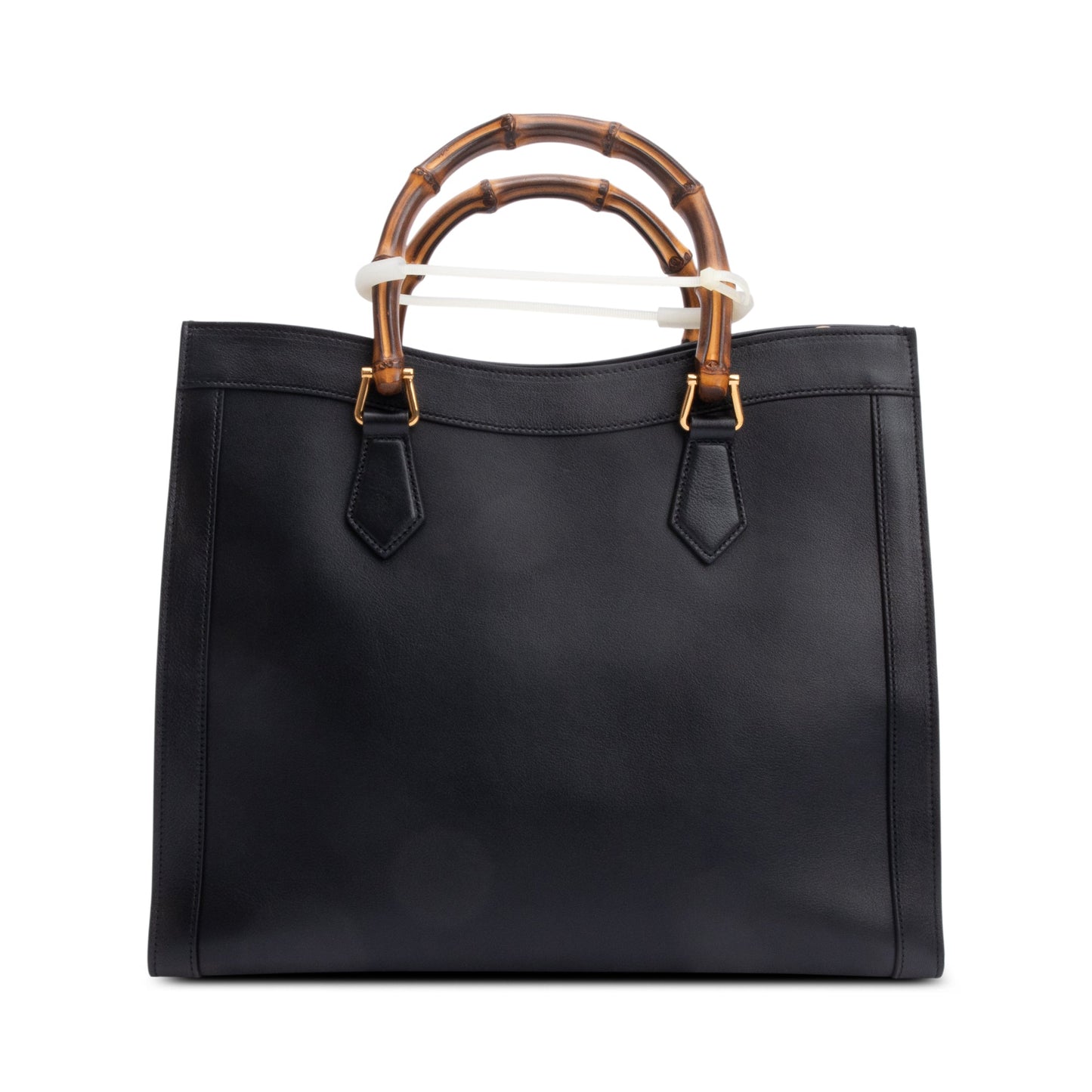 Gucci Black Calfskin Leather Diana Medium Tote Bag