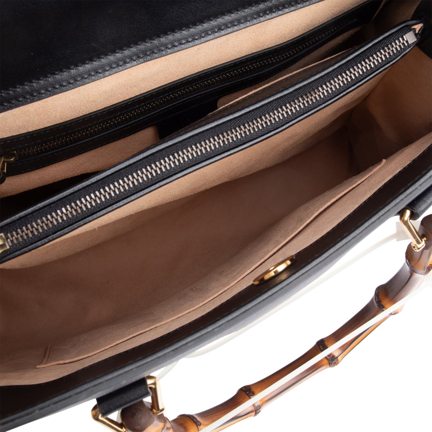 Gucci Black Calfskin Leather Diana Medium Tote Bag