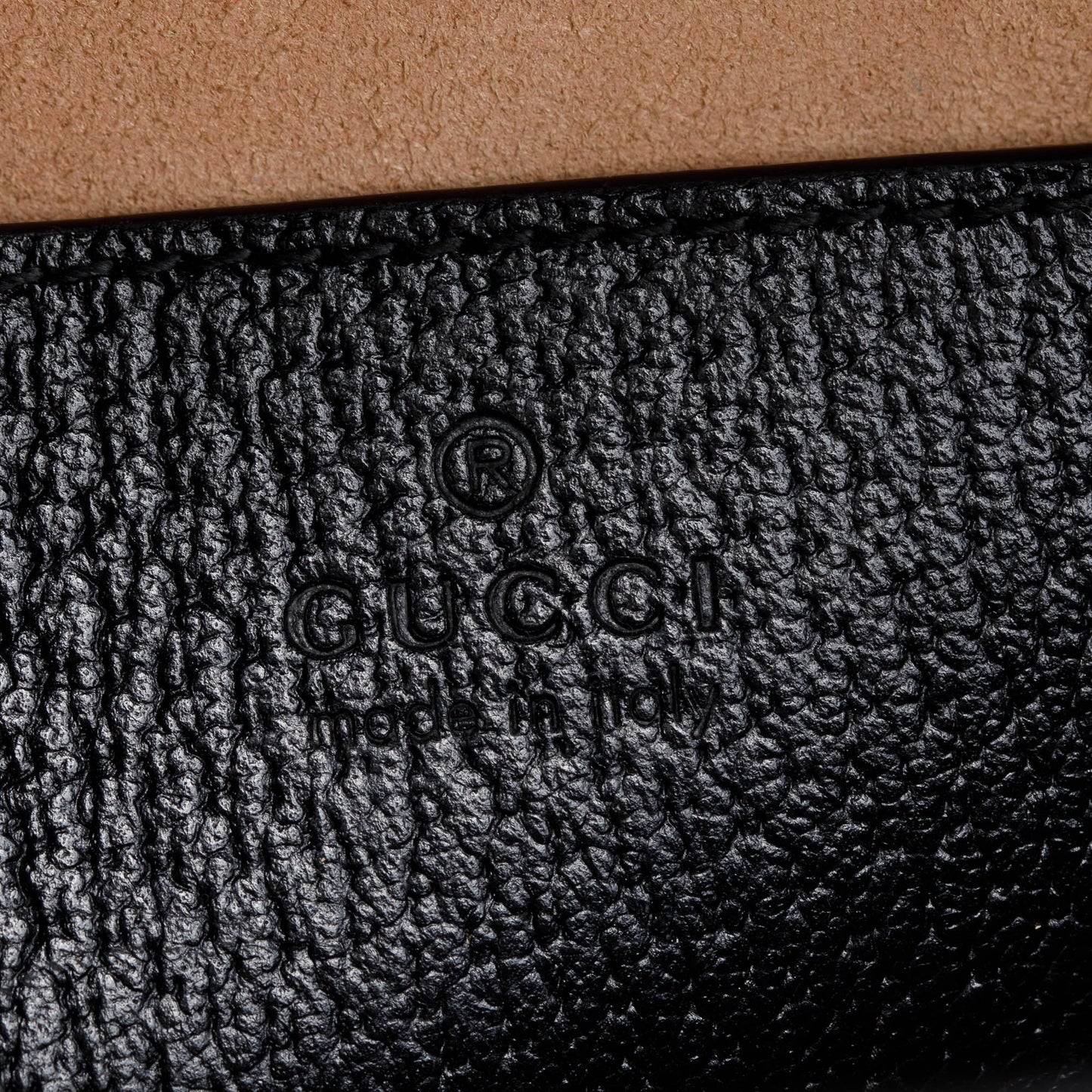 Gucci Black Calfskin Leather Diana Small Tote Bag