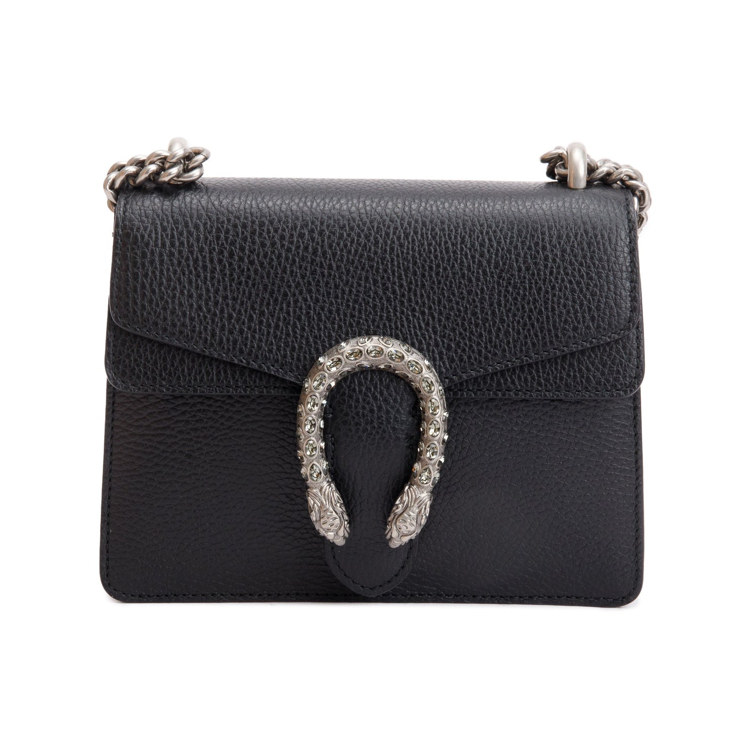Gucci Black Calfskin Leather Dionysus Mini Shoulder Bag