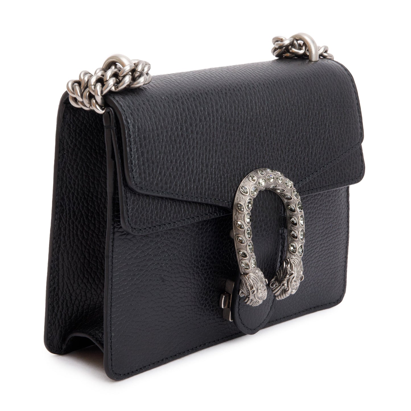Gucci Black Calfskin Leather Dionysus Mini Shoulder Bag