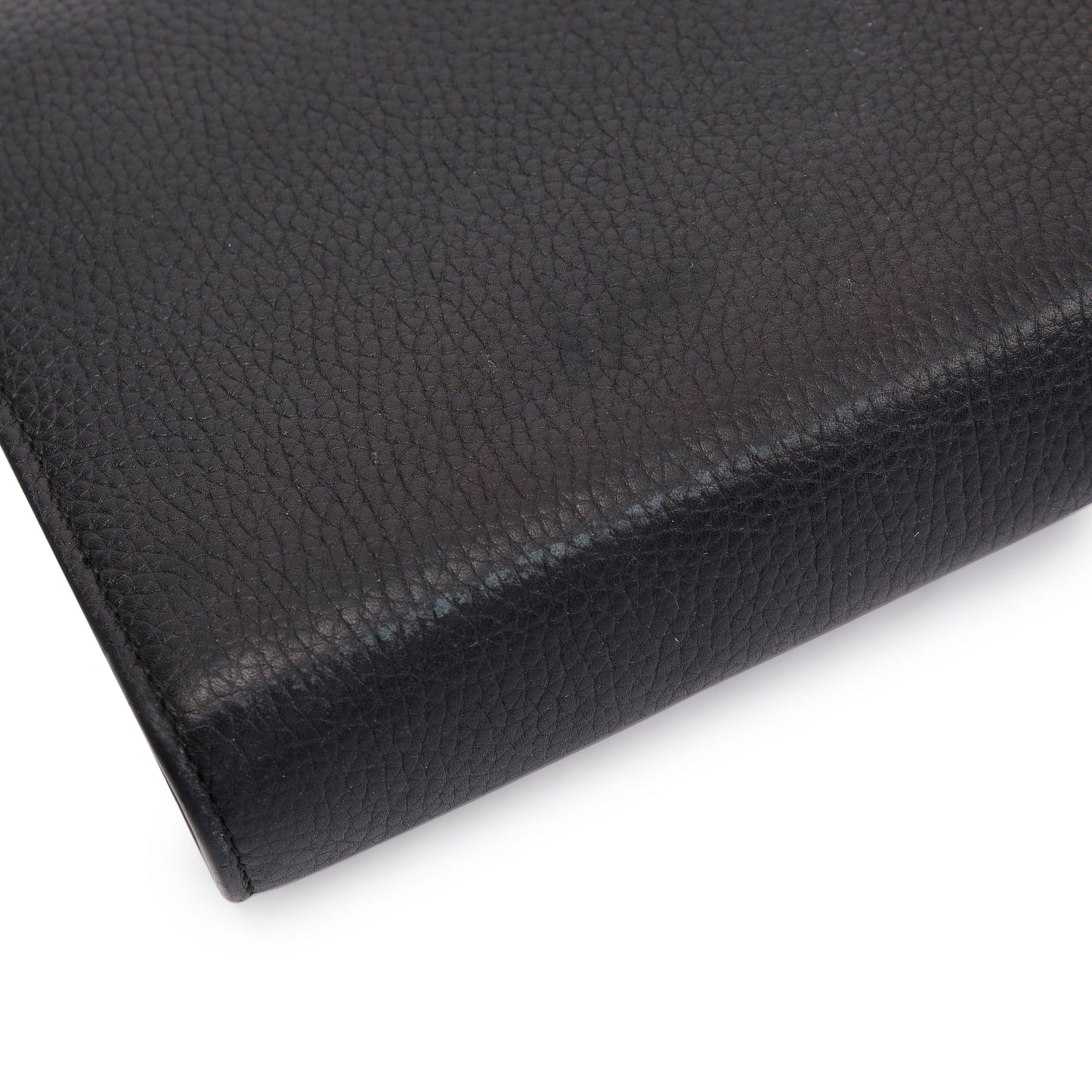 Gucci Black Calfskin Leather GG Marmont Chain Wallet