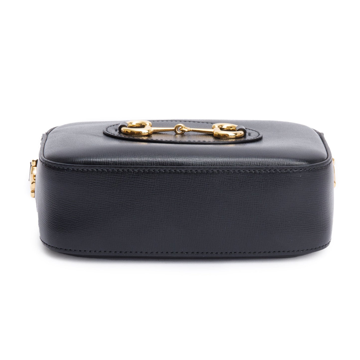 Gucci Black Calfskin Leather Horsebit 1955 Mini Shoulder Bag