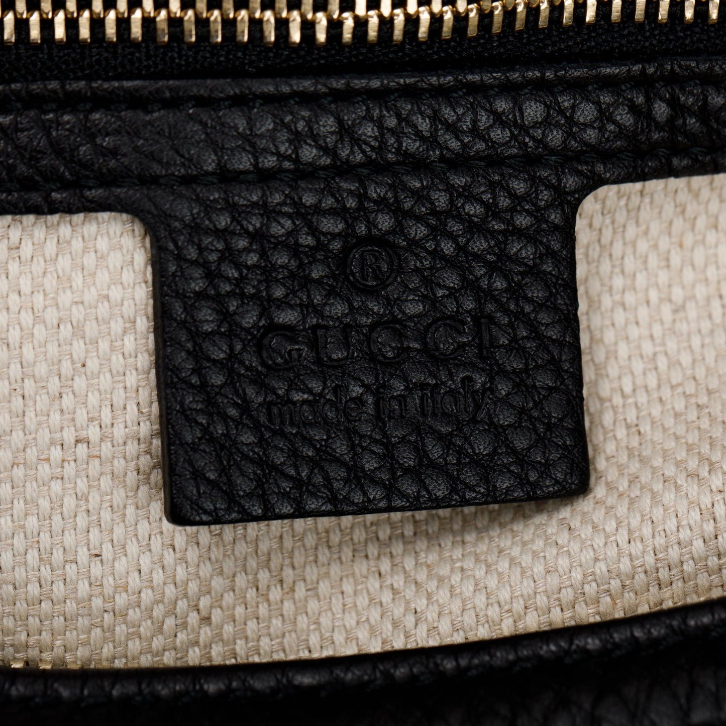 Gucci Black Calfskin Leather Large Soho Hobo Bag