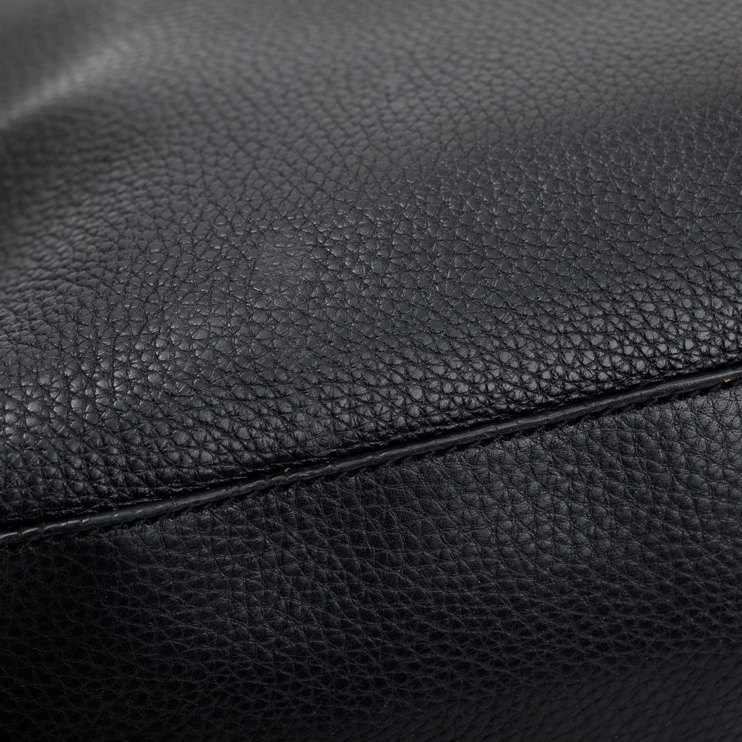 Gucci Black Calfskin Leather Medium Bamboo Shopper Tote