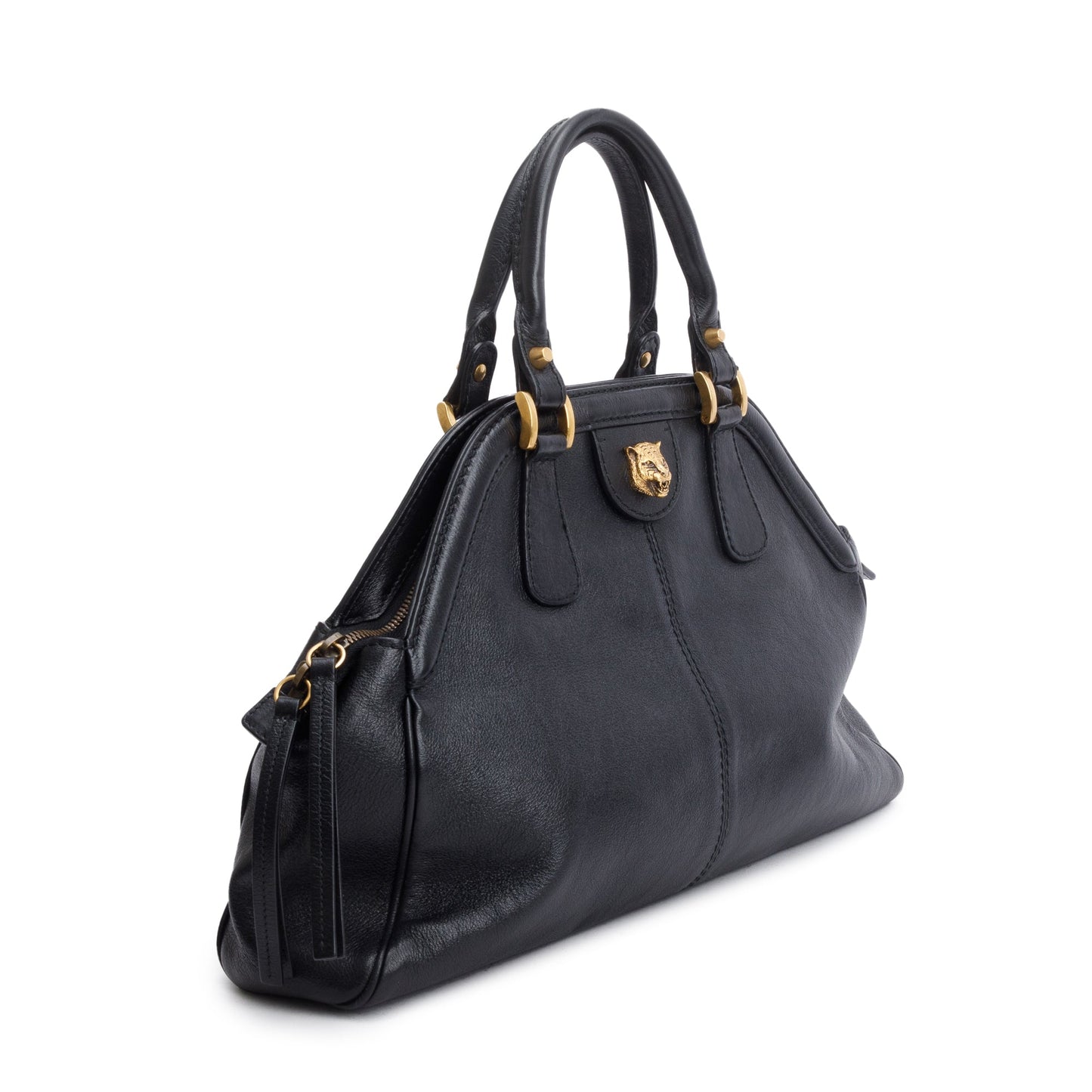 Gucci Black Calfskin Leather Medium RE(Belle) Shoulder Bag
