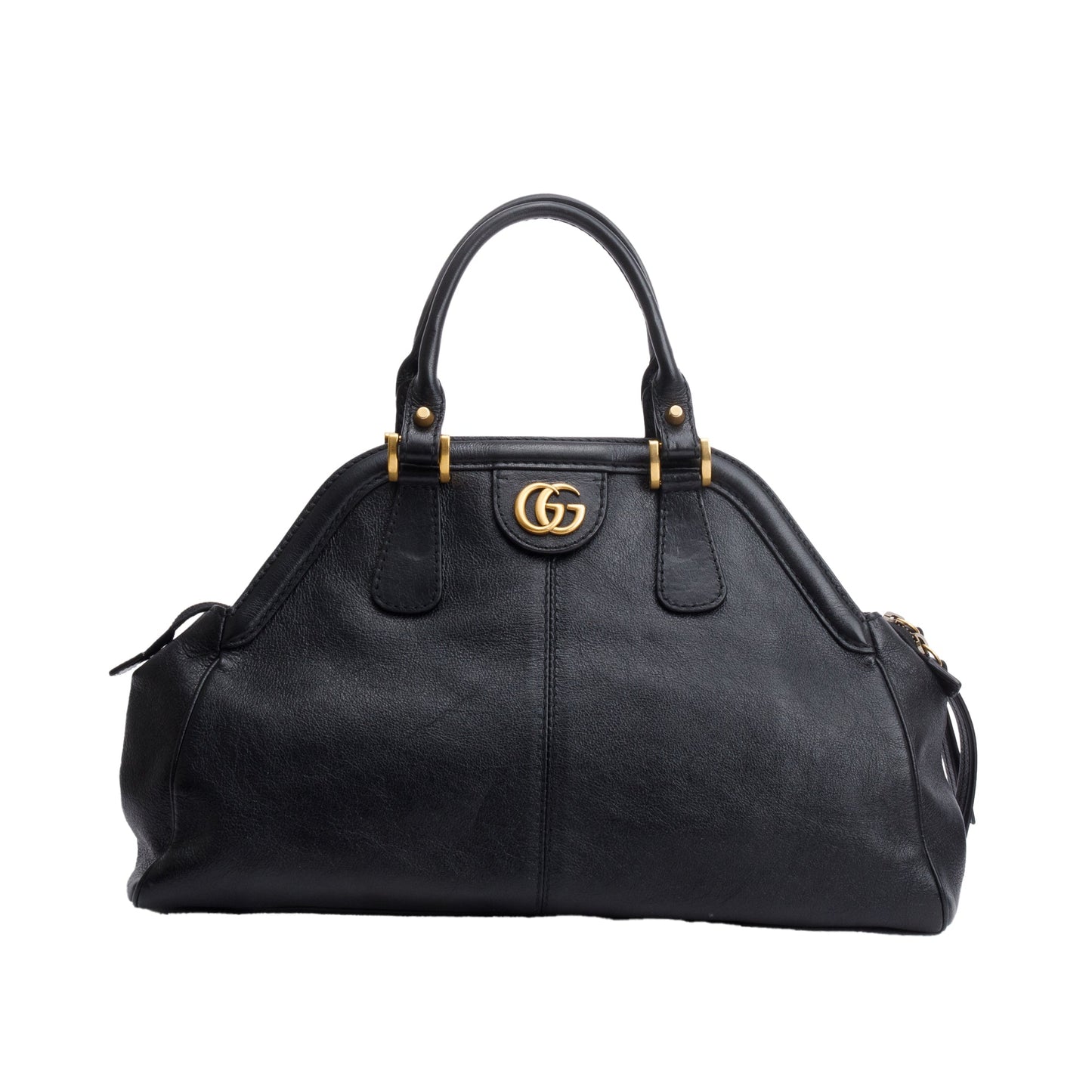 Gucci Black Calfskin Leather Medium RE(Belle) Shoulder Bag