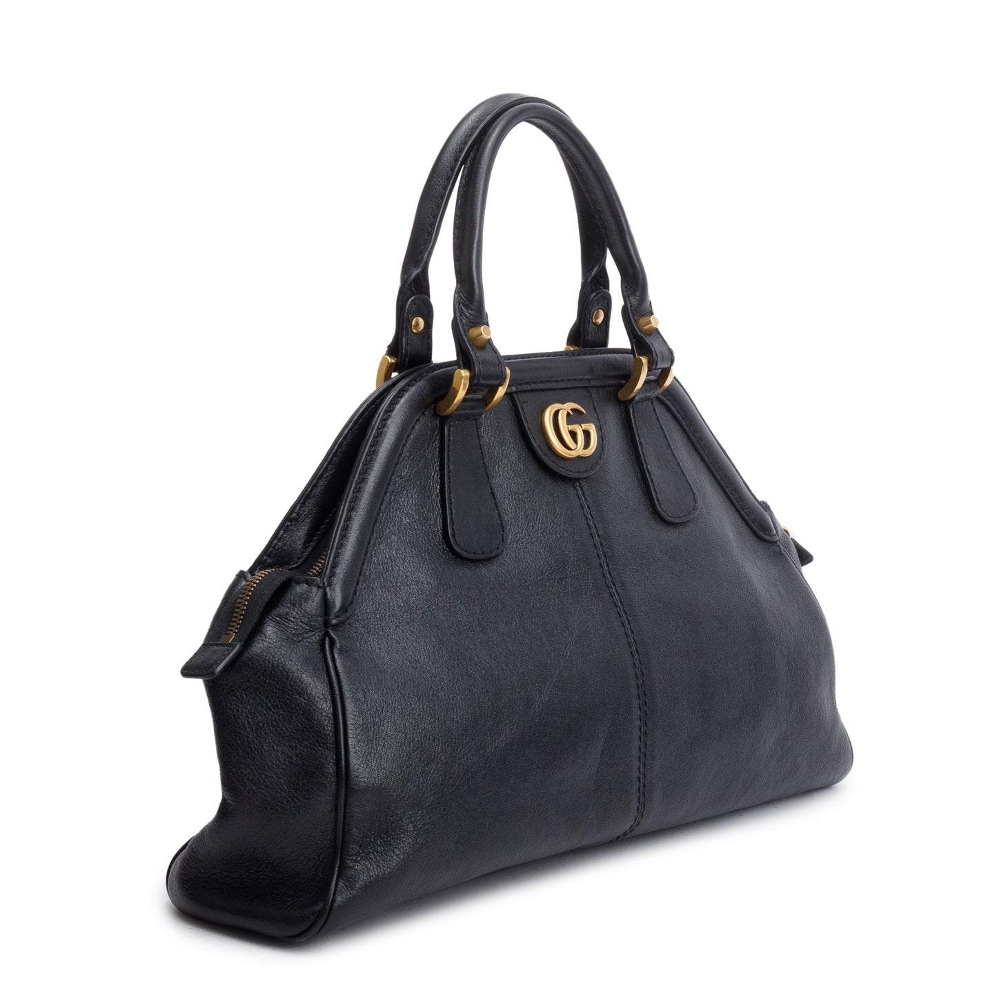 Gucci Black Calfskin Leather Medium RE(Belle) Shoulder Bag