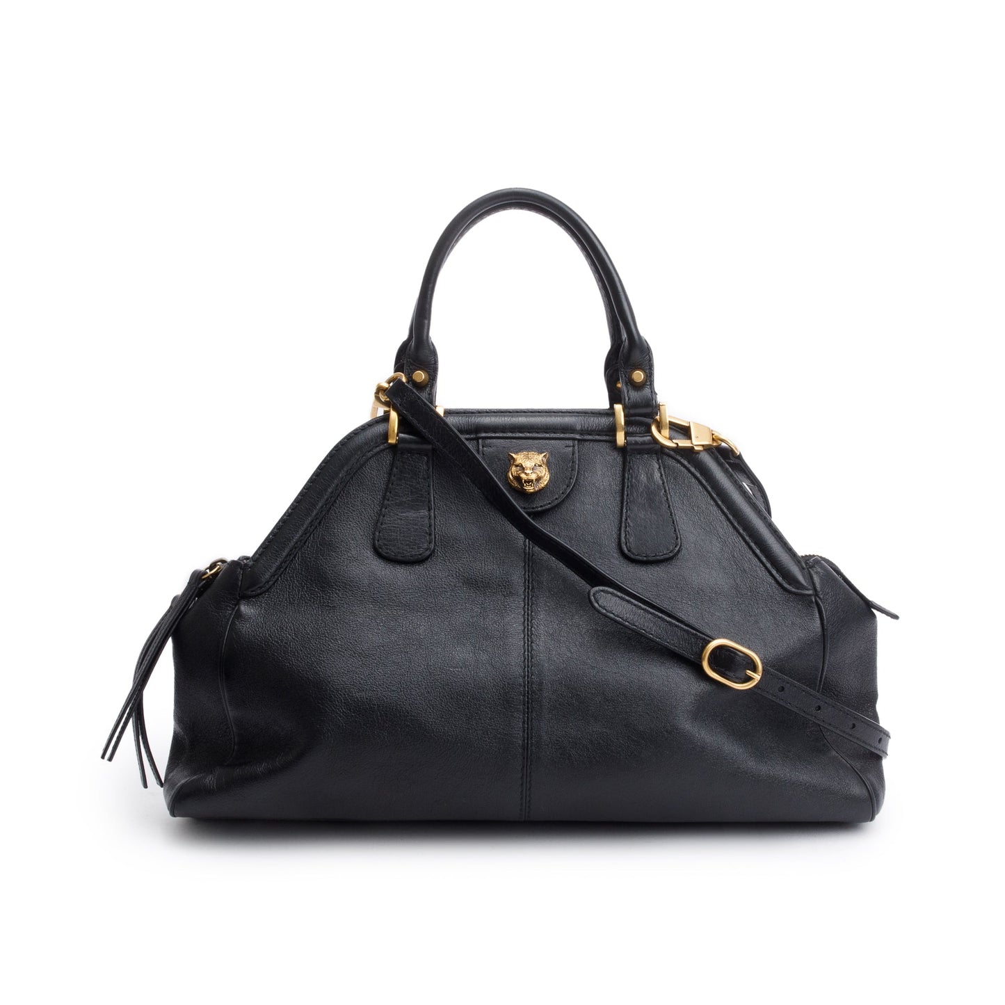 Gucci Black Calfskin Leather Medium RE(Belle) Shoulder Bag