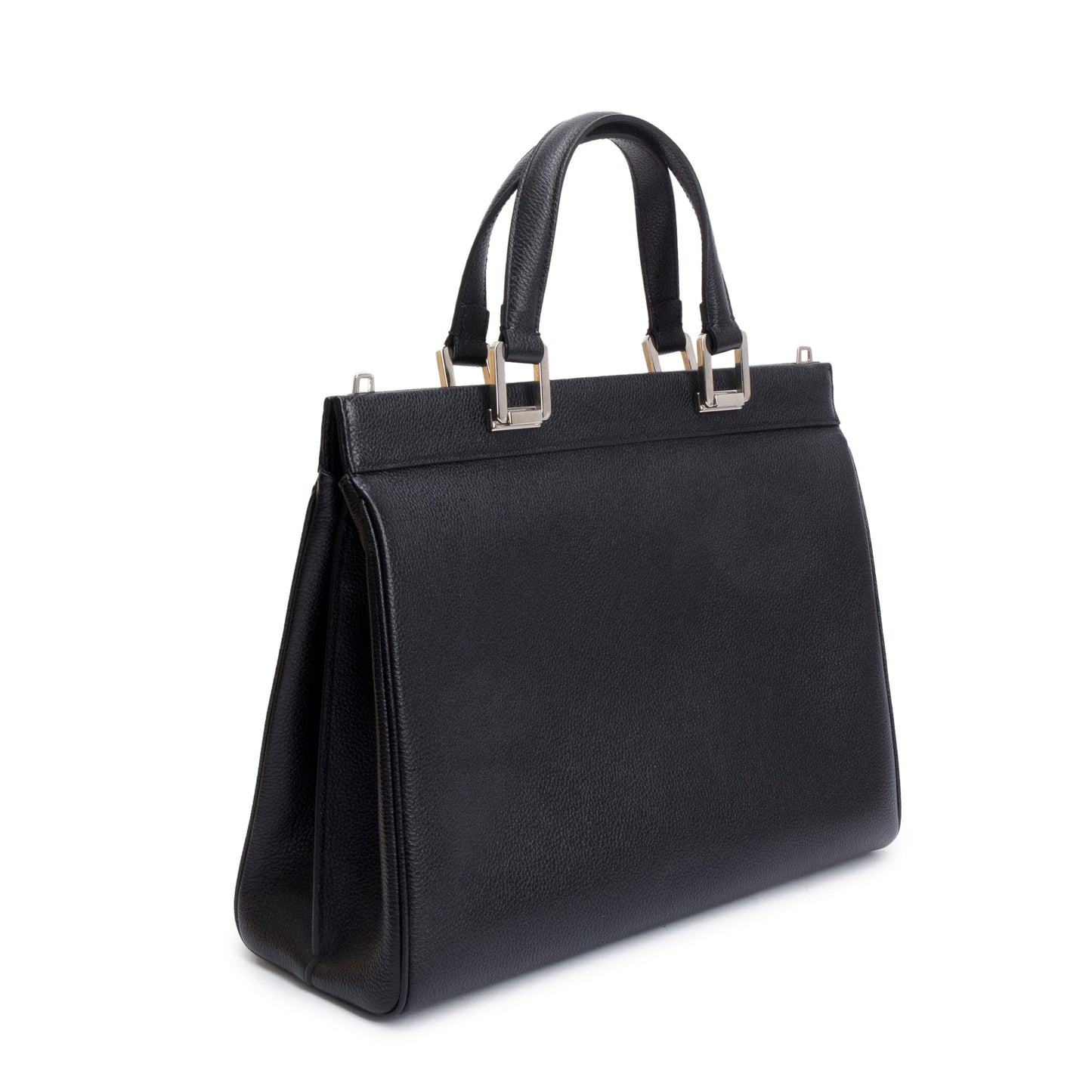 Gucci Black Calfskin Leather Medium Zumi Top Handle Bag