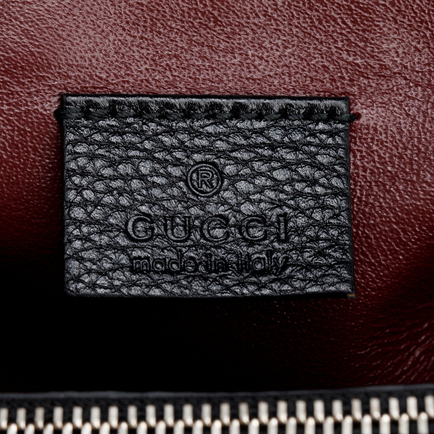 Gucci Black Calfskin Leather Medium Zumi Top Handle Bag
