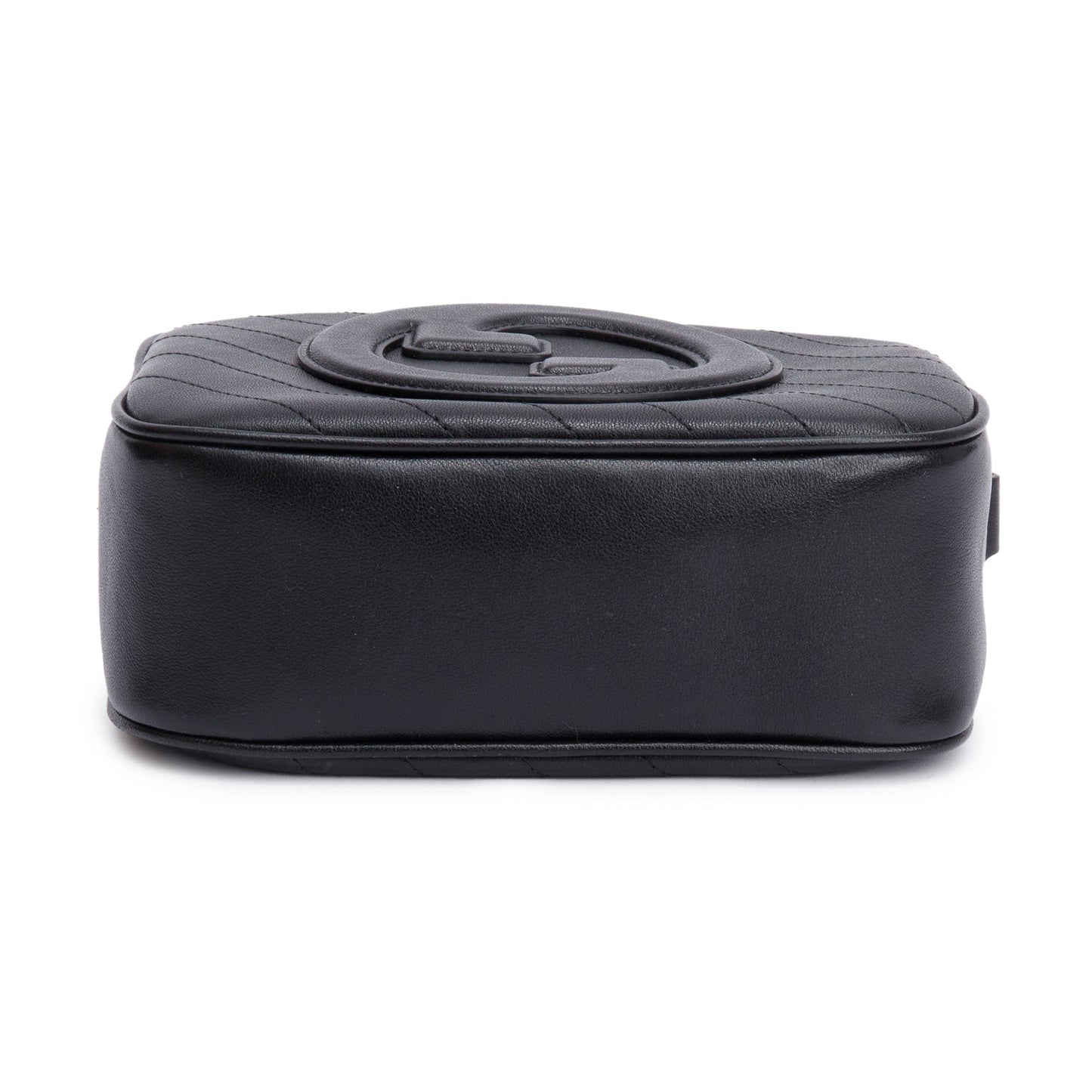 Gucci Black Calfskin Leather Mini Blondie Shoulder Bag