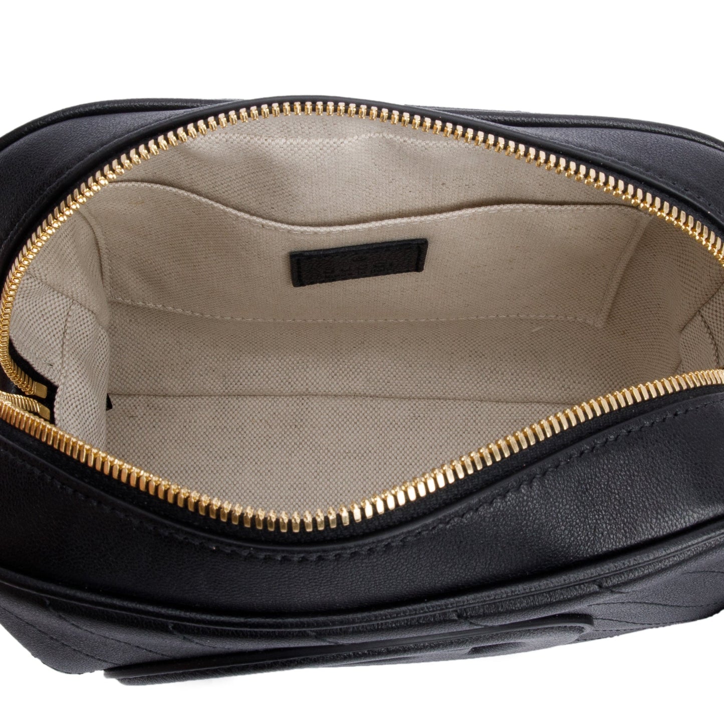 Gucci Black Calfskin Leather Mini Blondie Shoulder Bag