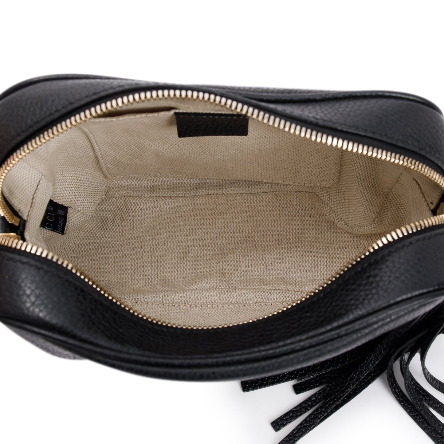 Gucci Black Calfskin Leather Small Soho Disco Bag