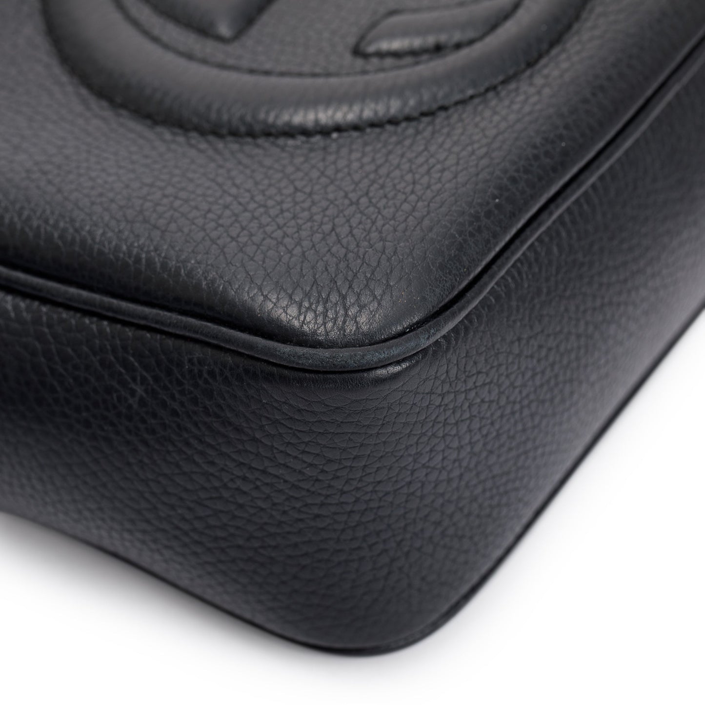 Gucci Black Calfskin Leather Small Soho Disco Bag