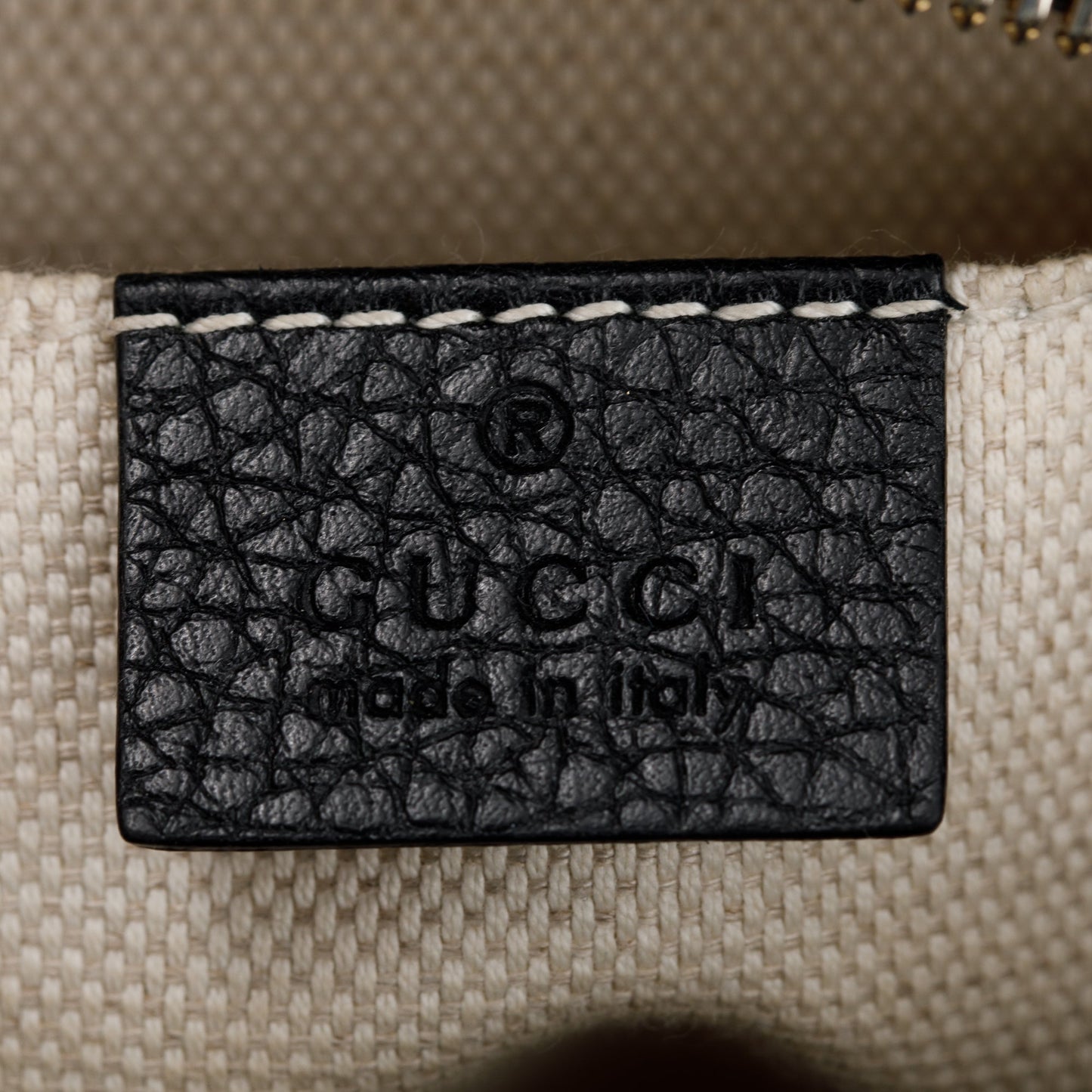 Gucci Black Calfskin Leather Small Soho Disco Bag
