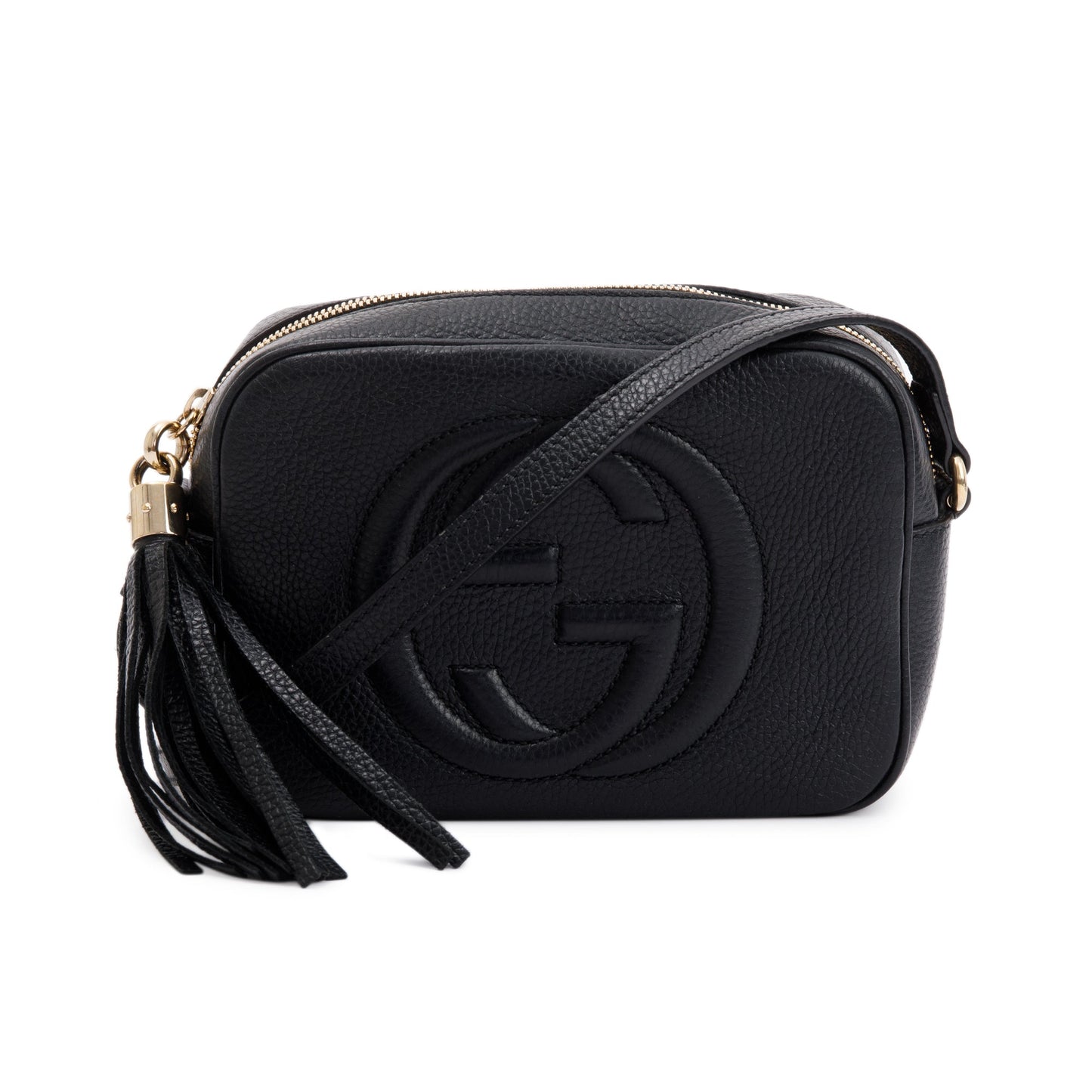 Gucci Black Calfskin Leather Small Soho Disco Bag