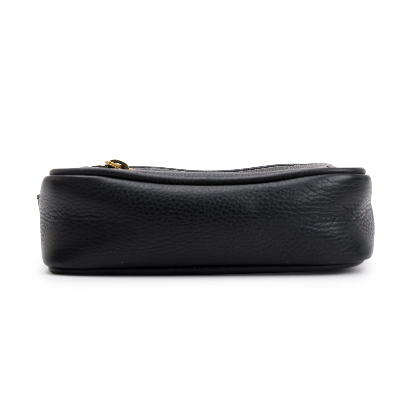 Gucci Black Calfskin Leather Web Logo Messenger Bag