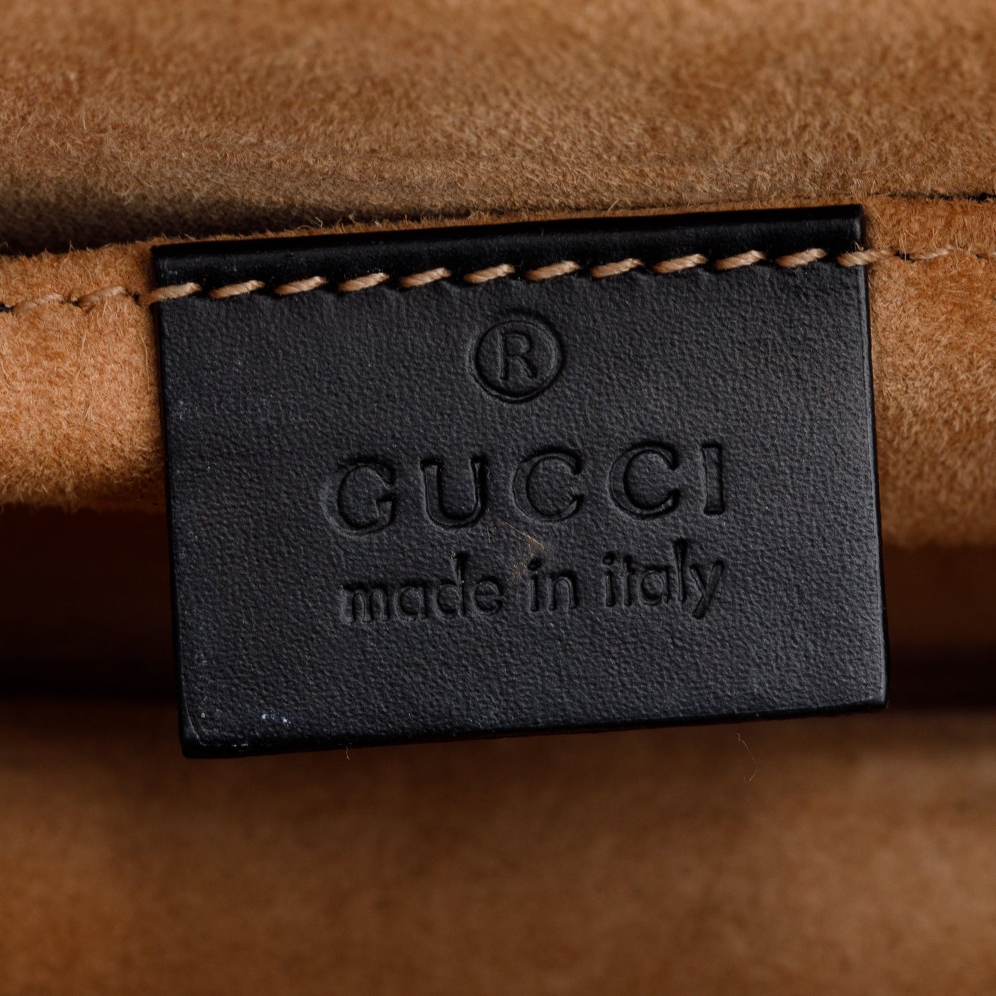 Gucci Black Calfskin Leather Web Mini Sylvie Chain Shoulder Bag