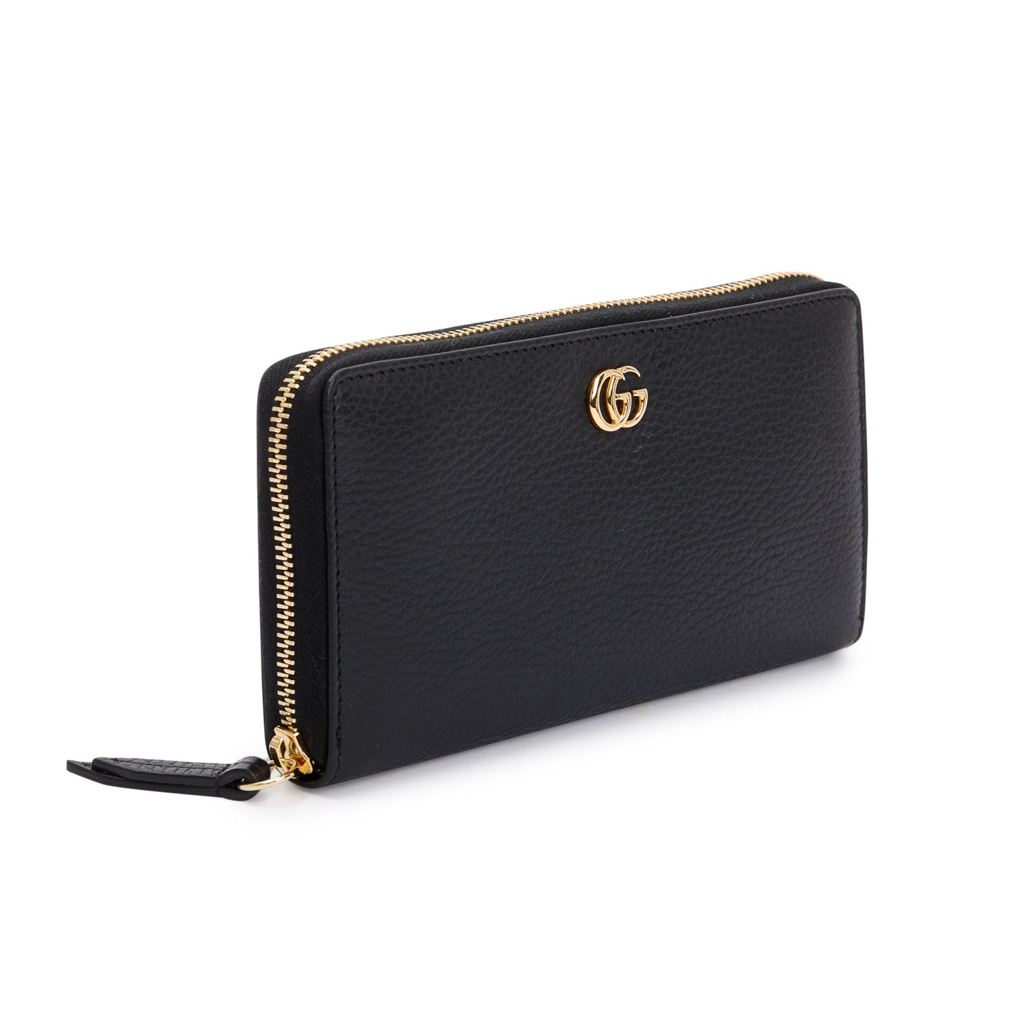 Gucci Black Calfskin Leather Zip-Around Wallet