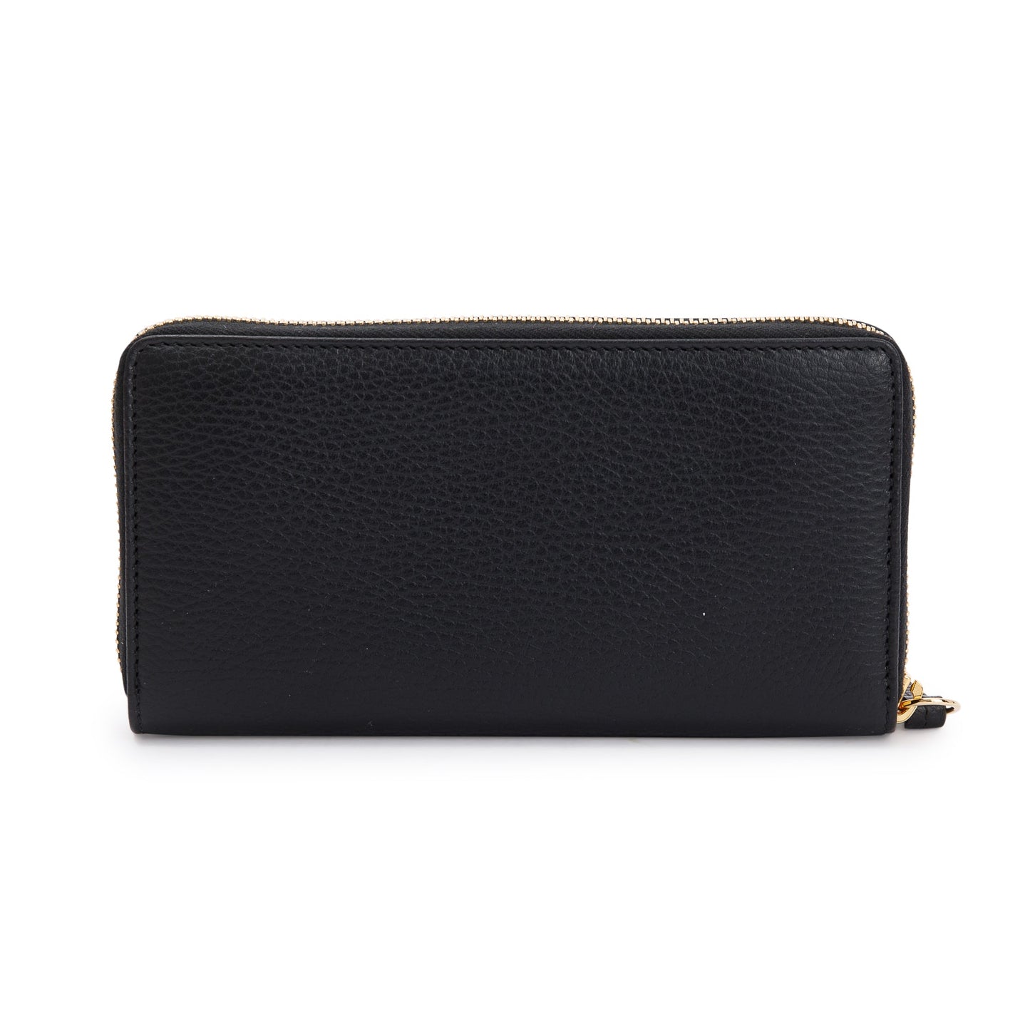 Gucci Black Calfskin Leather Zip-Around Wallet